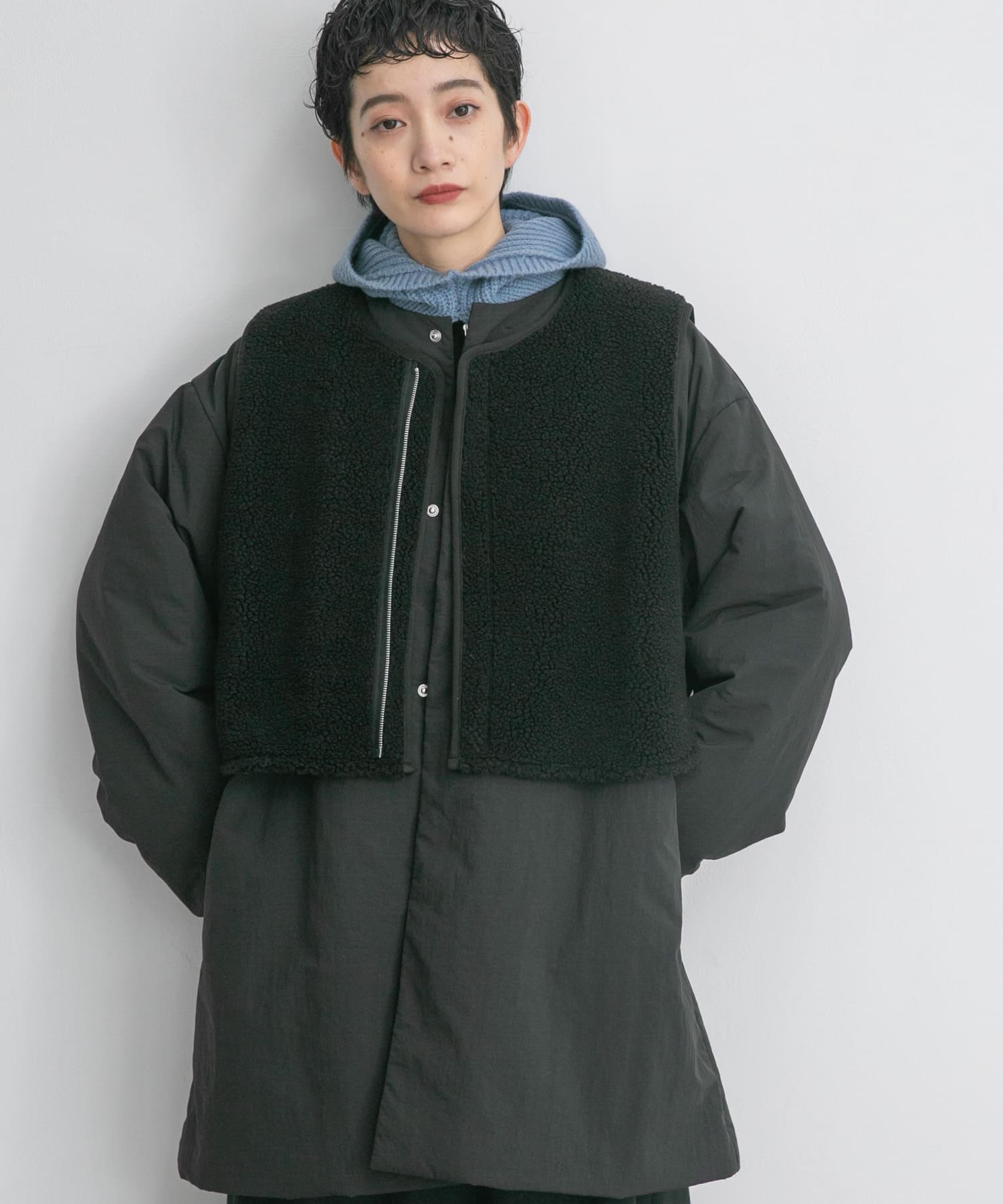 ビッグニットバラクラバ BLUE one