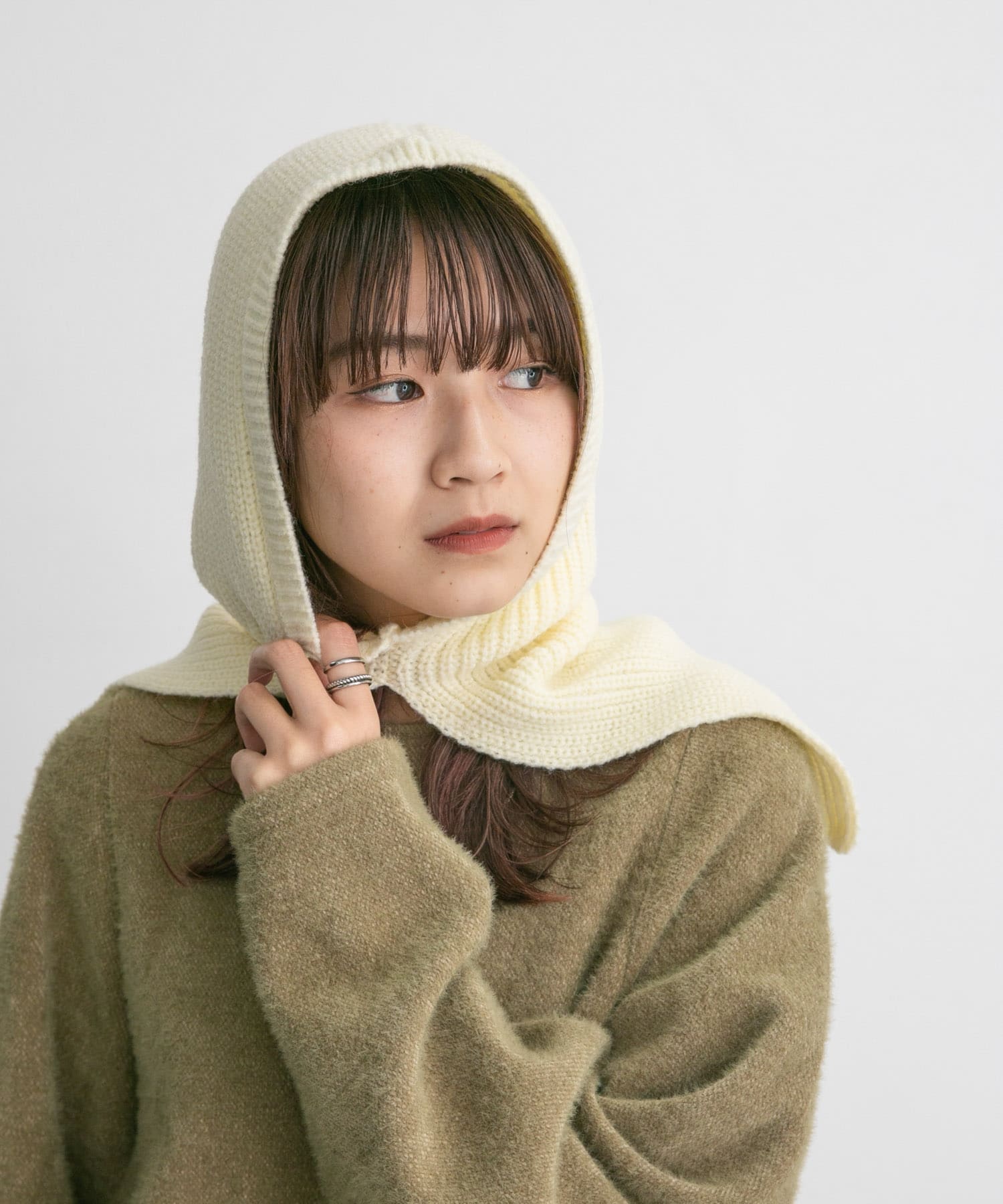 ビッグニットバラクラバ IVORY one