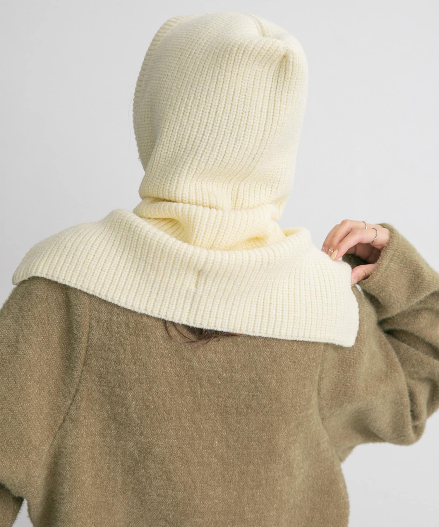 ビッグニットバラクラバ IVORY one