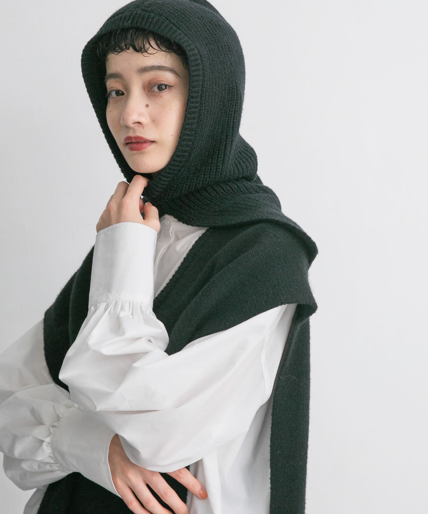 ビッグニットバラクラバ BLACK one
