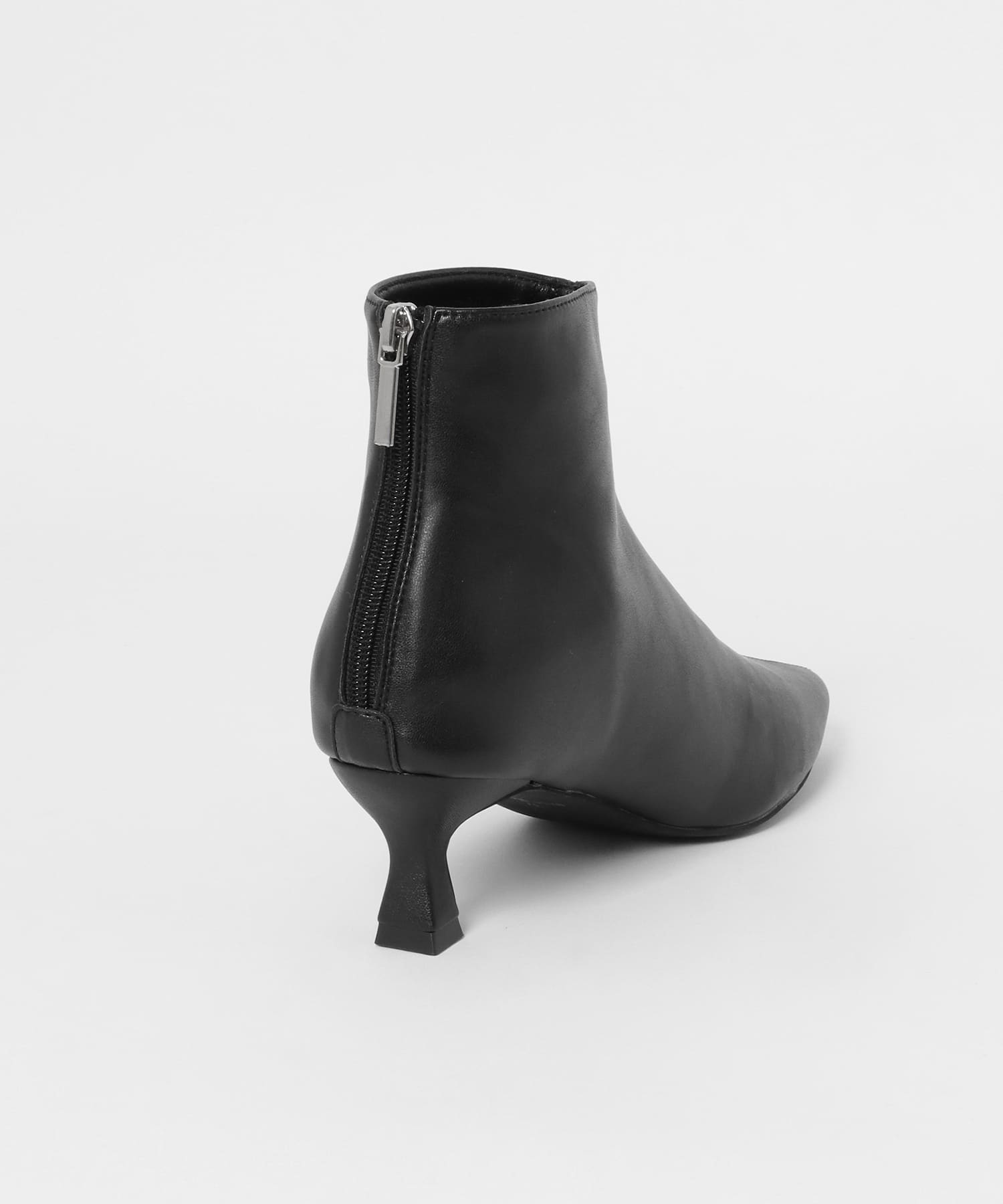 ポインテッドトゥストレッチブーティー BLACK 36
