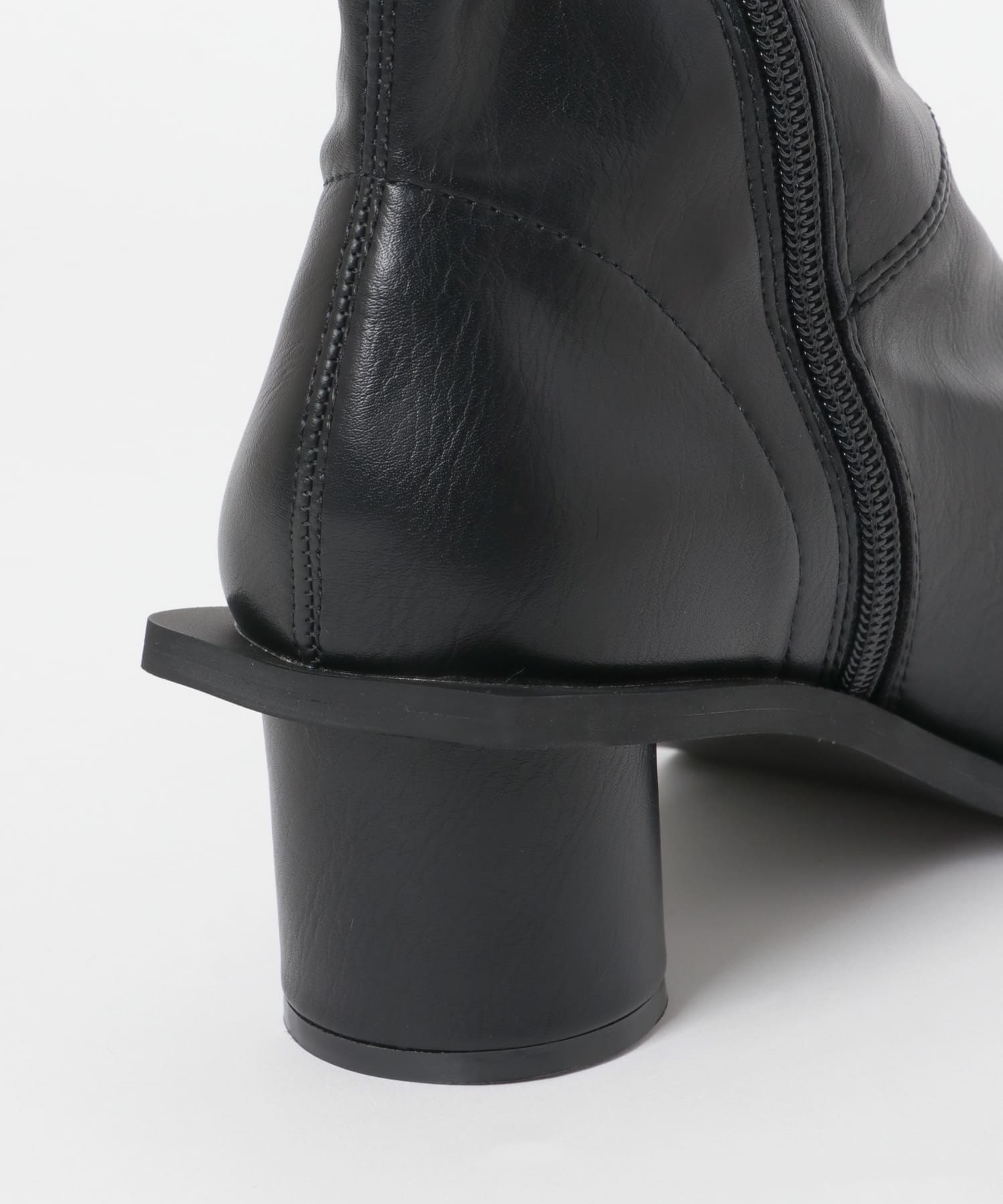 パッチワークストレッチブーツ BLACK 36