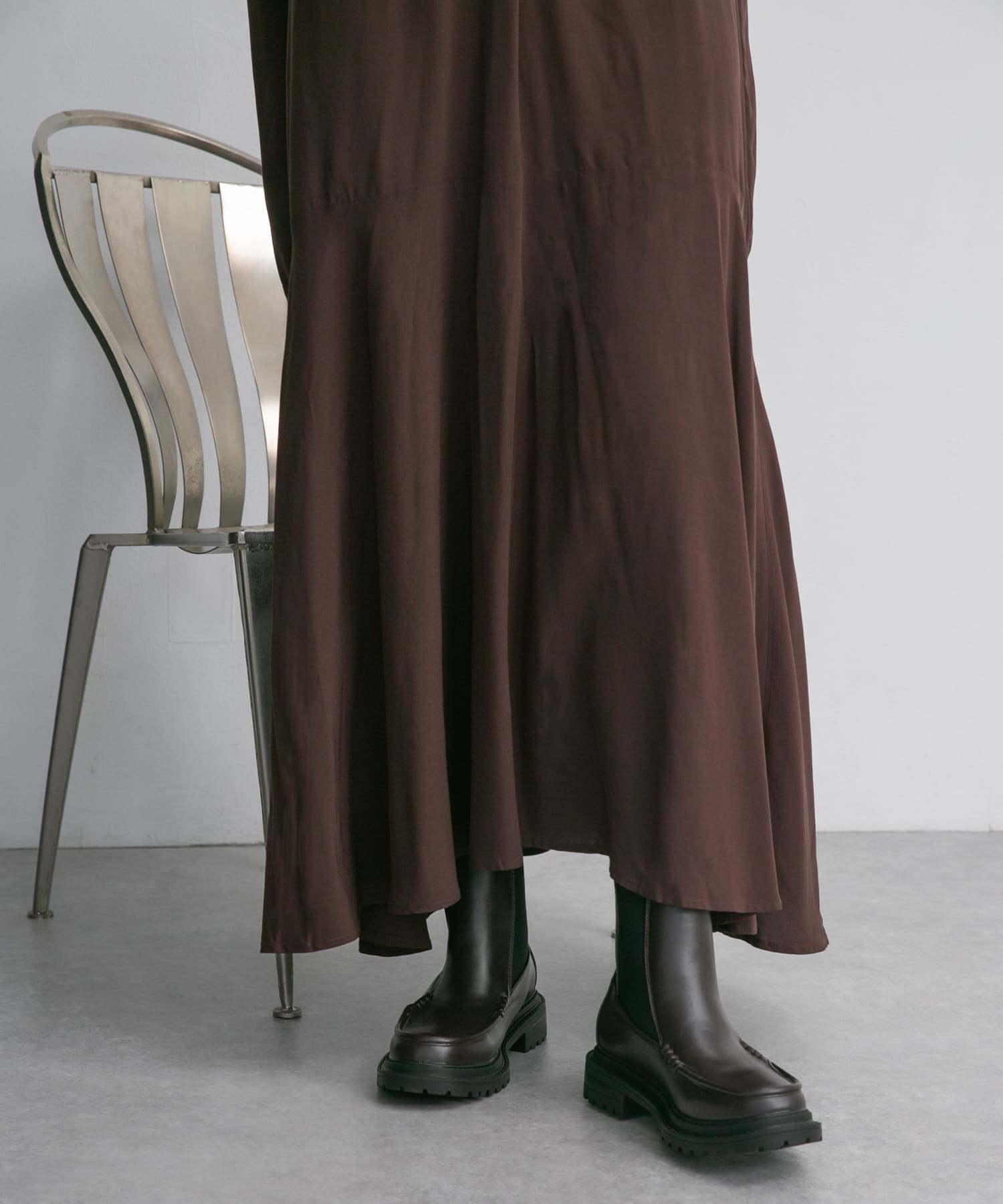 モカシントゥサイドゴアブーツ D.BROWN 36