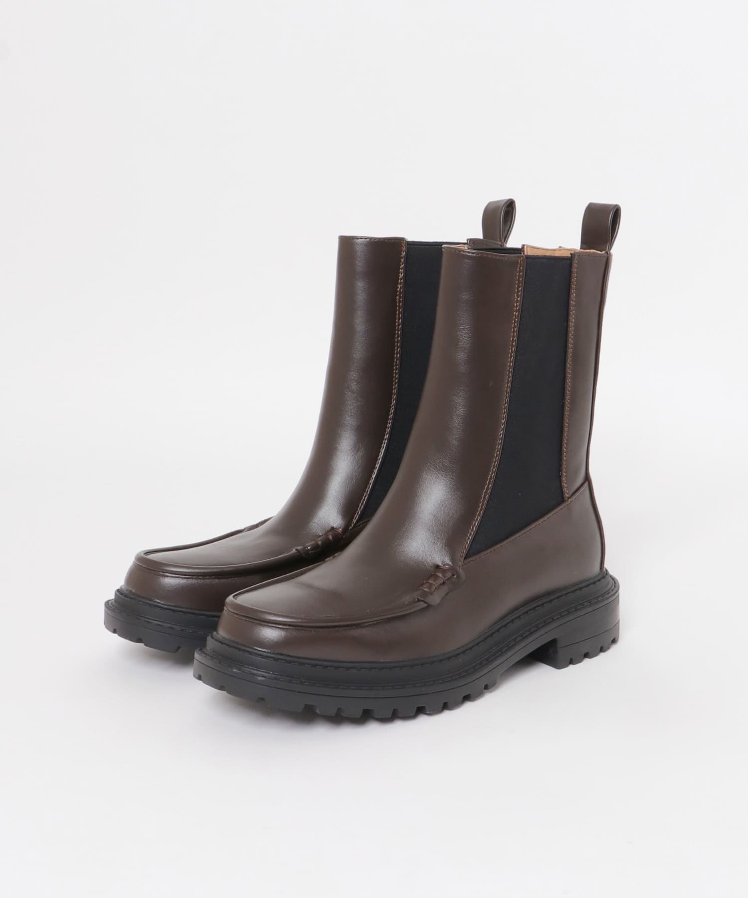 モカシントゥサイドゴアブーツ D.BROWN 36