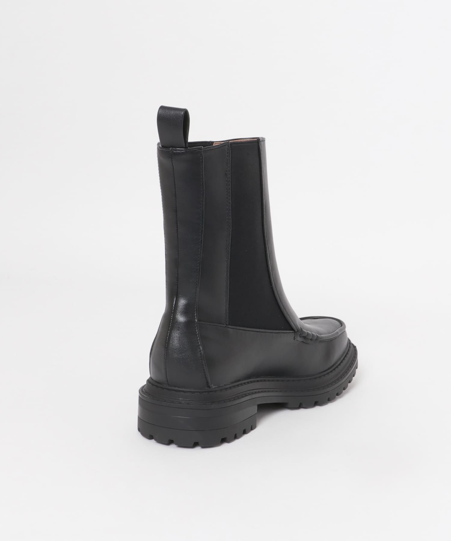 モカシントゥサイドゴアブーツ BLACK 36