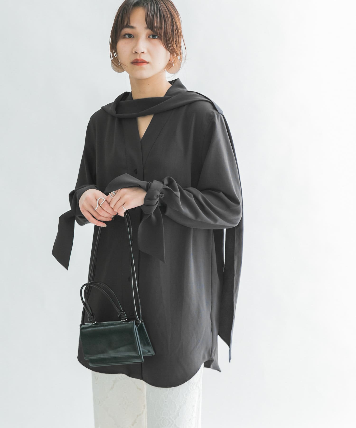 身長：165cm サイズ：one
