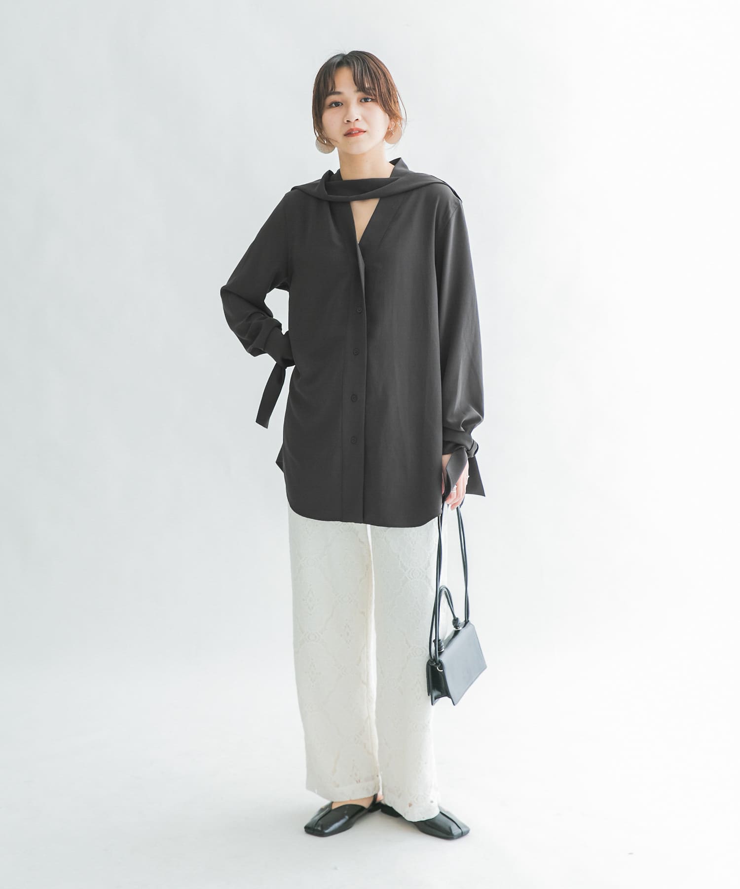 身長：165cm サイズ：one