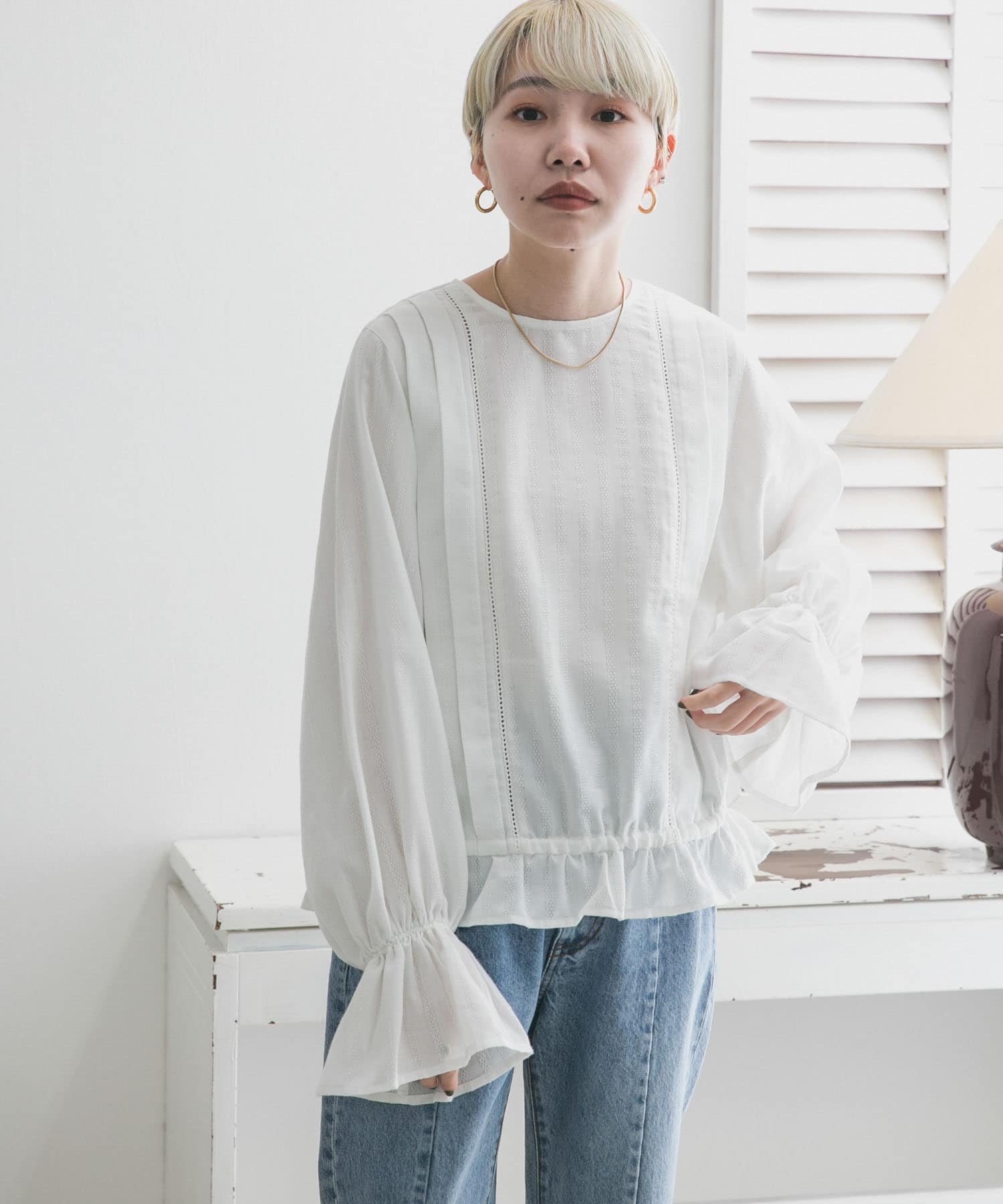 身長：157cm サイズ：one