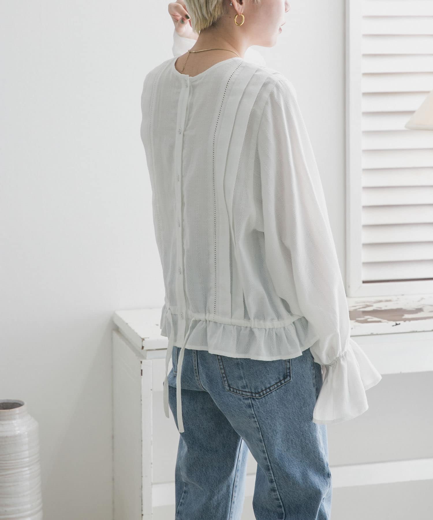 身長：157cm サイズ：one