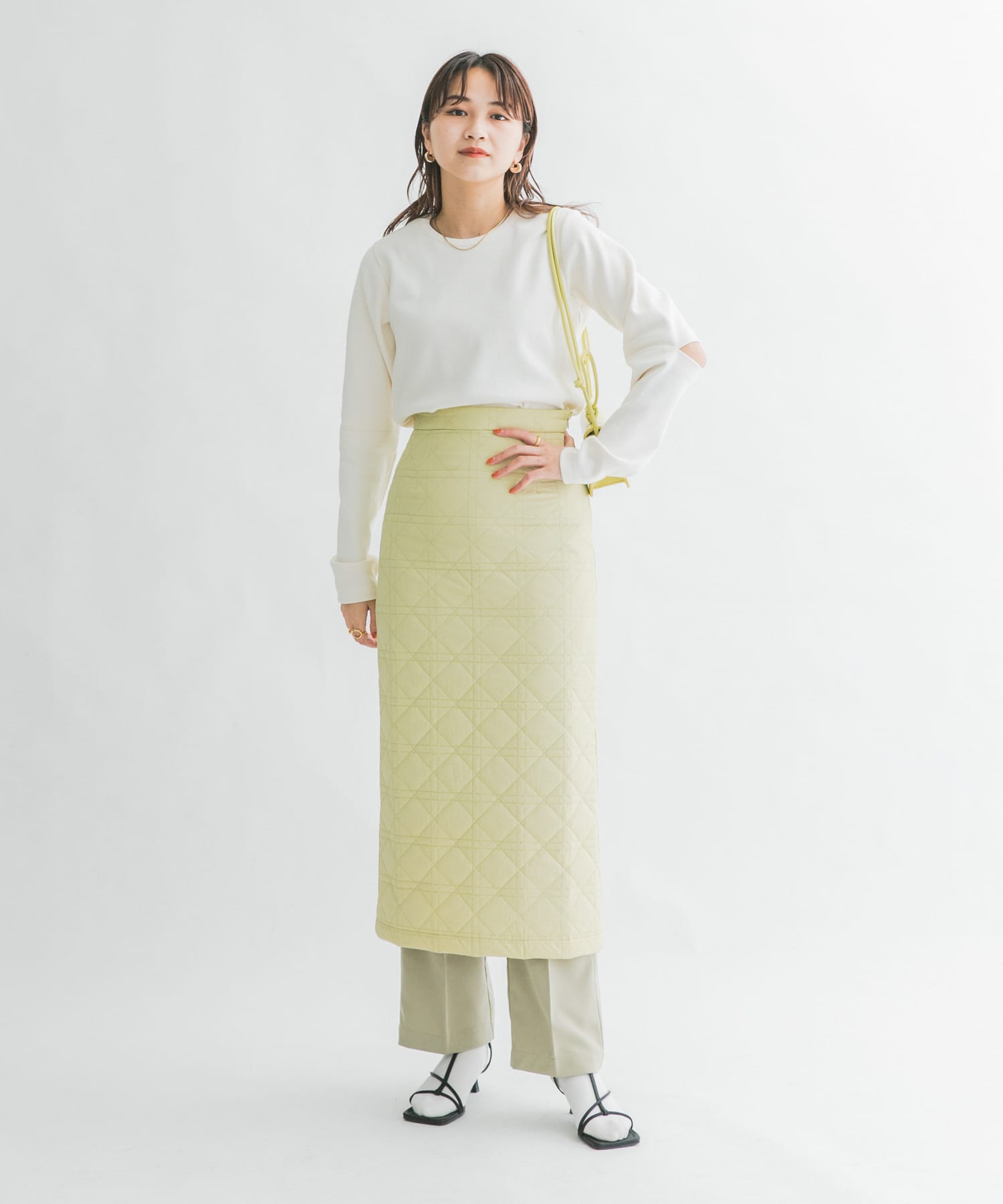 身長：165cm サイズ：one