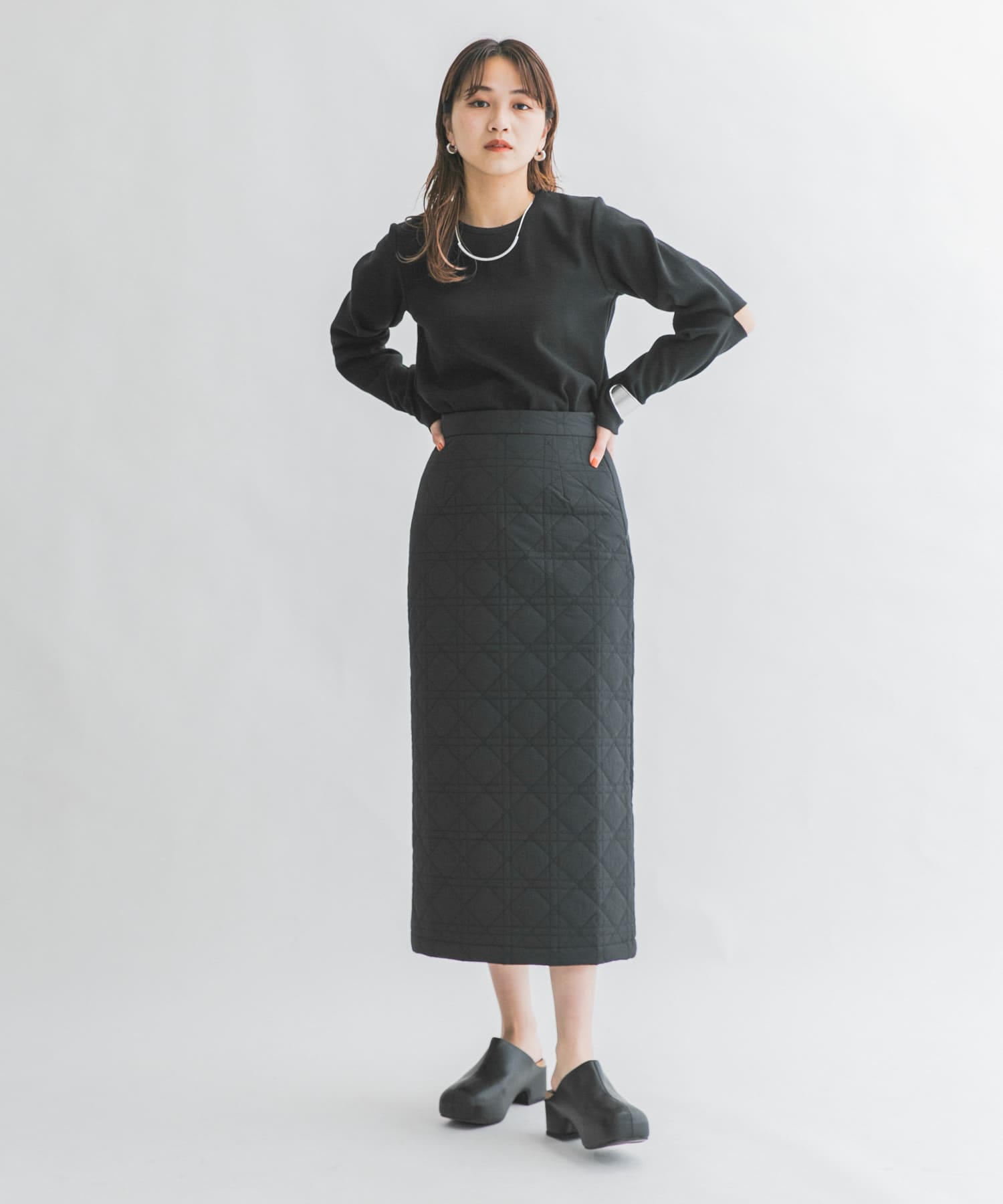身長：165cm サイズ：one