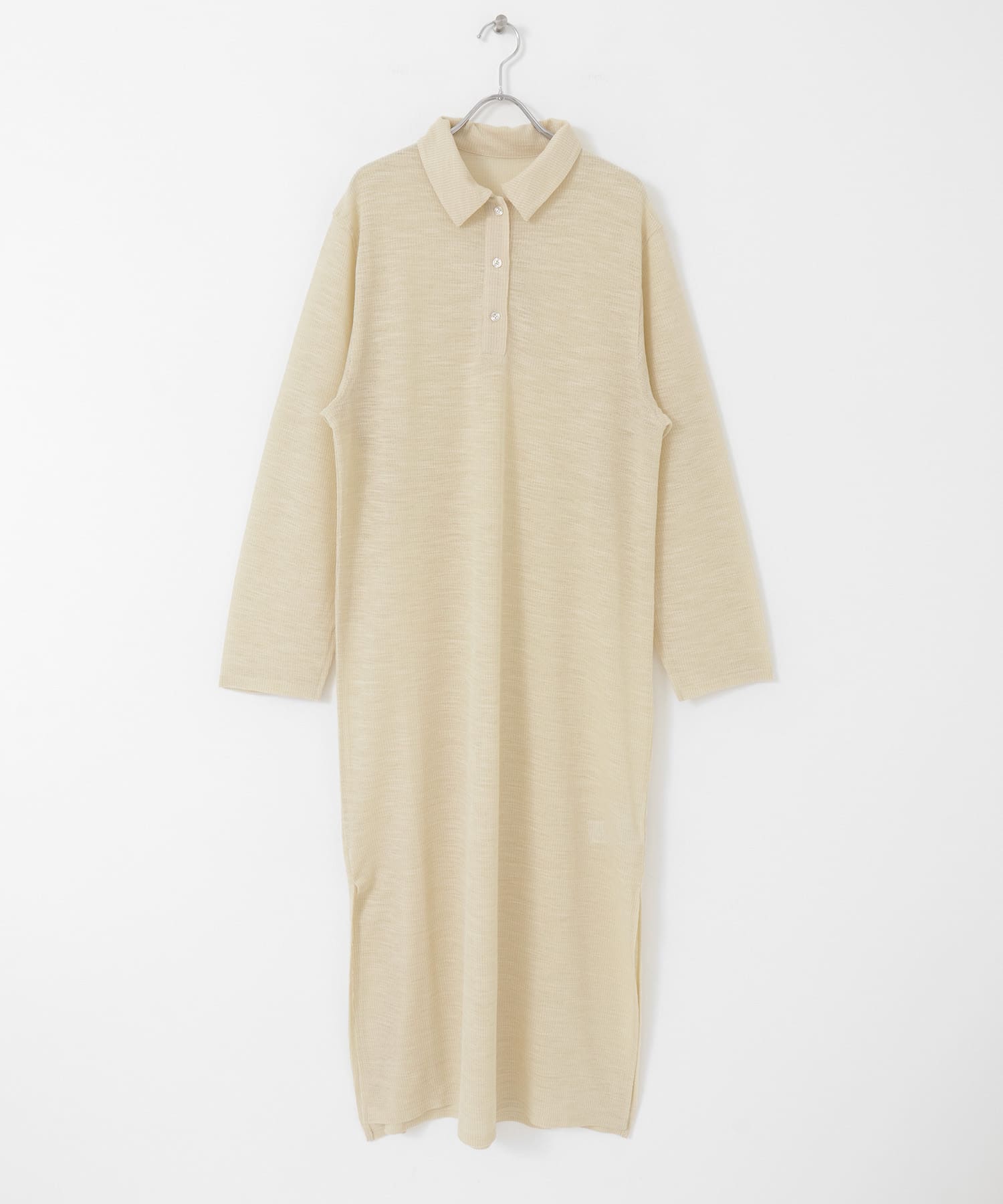 スリットシアーカットワンピース BEIGE one