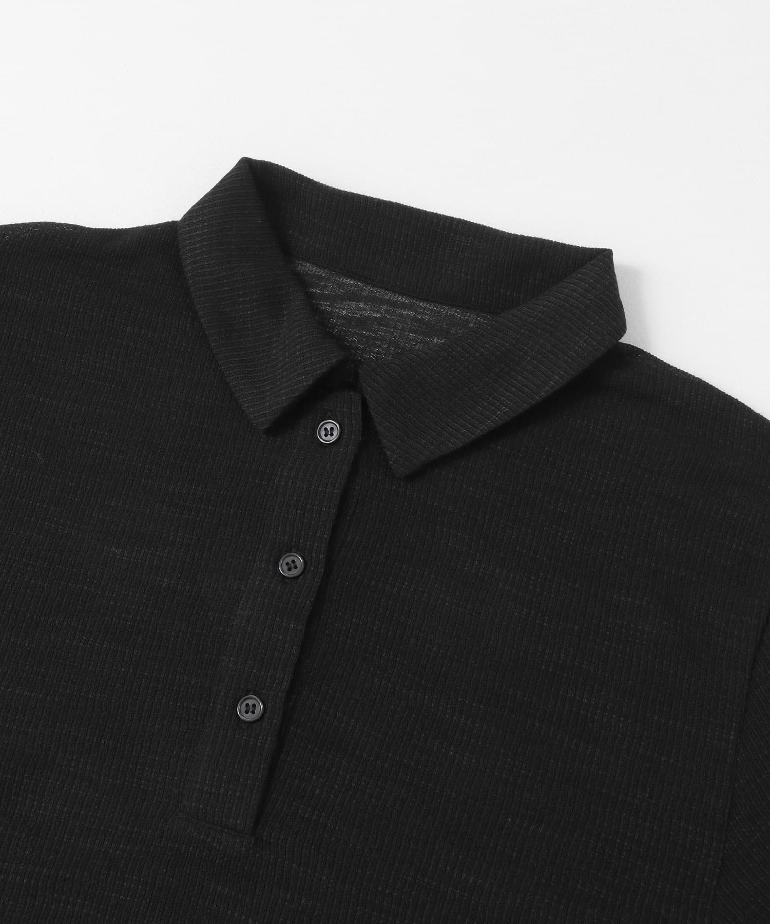 スリットシアーカットワンピース BLACK one