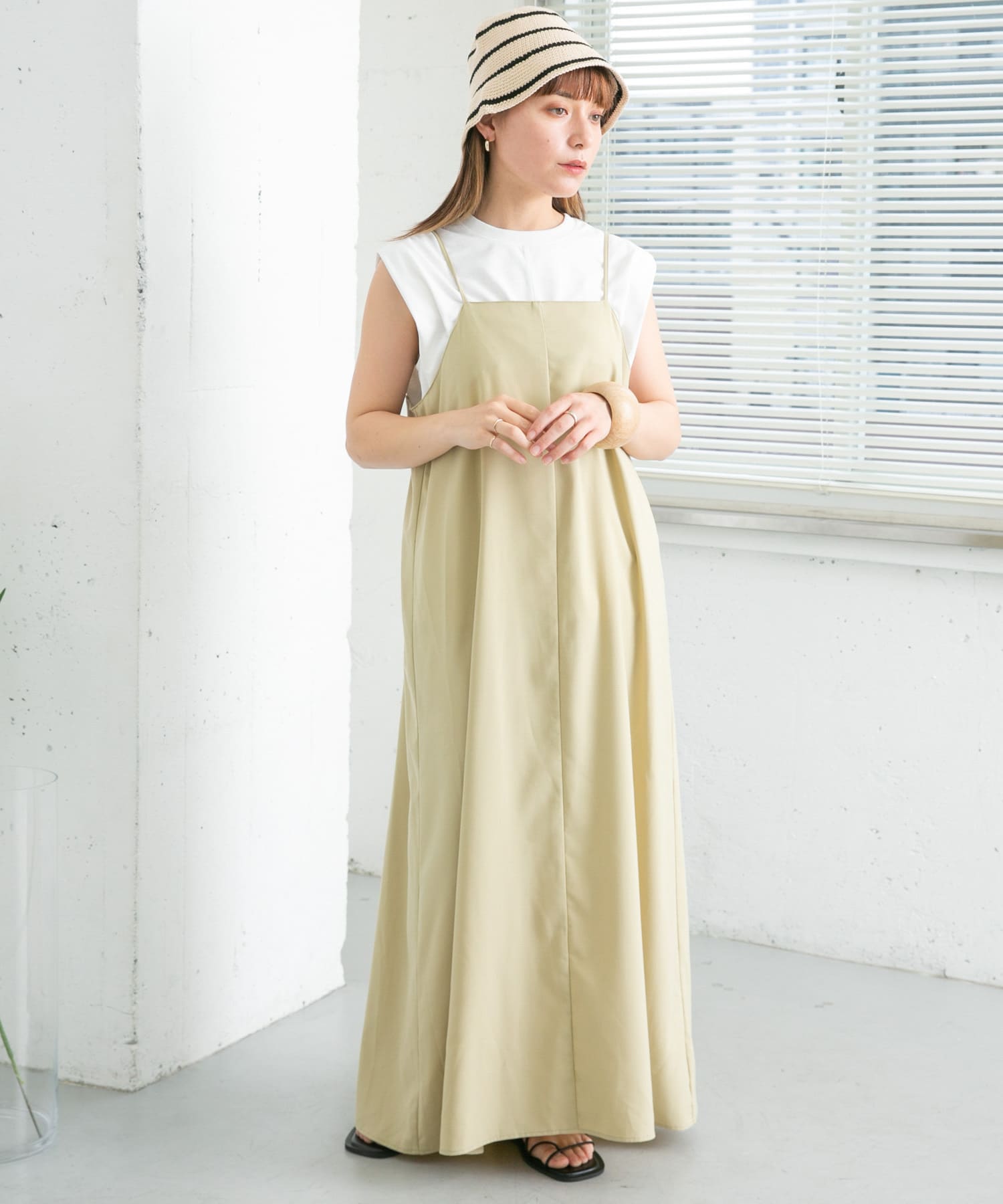 アームカバーSETワンピース BEIGE one