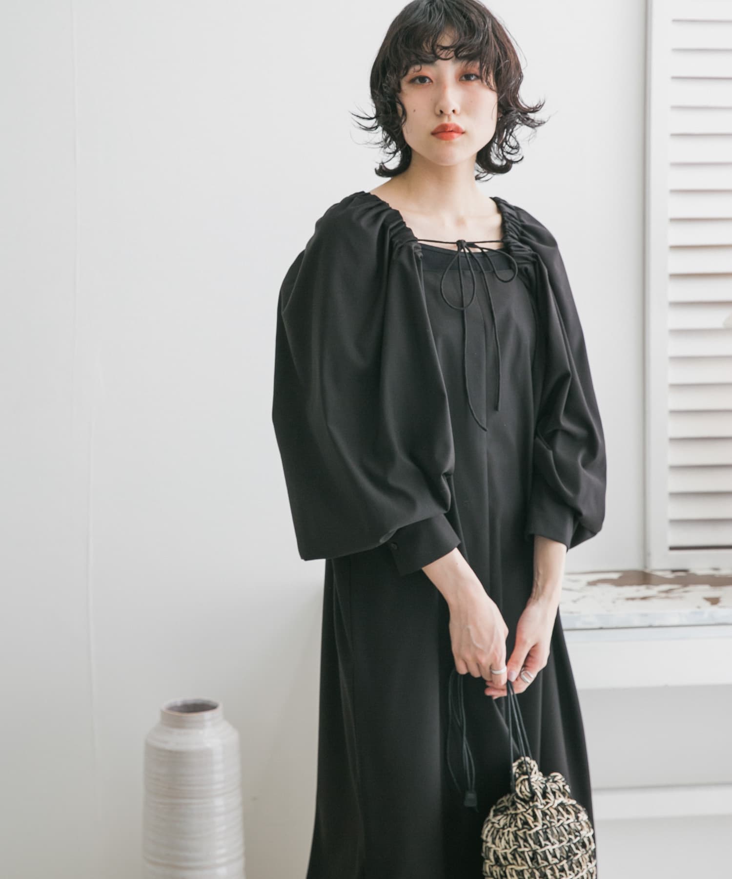 身長：160cm サイズ：one
