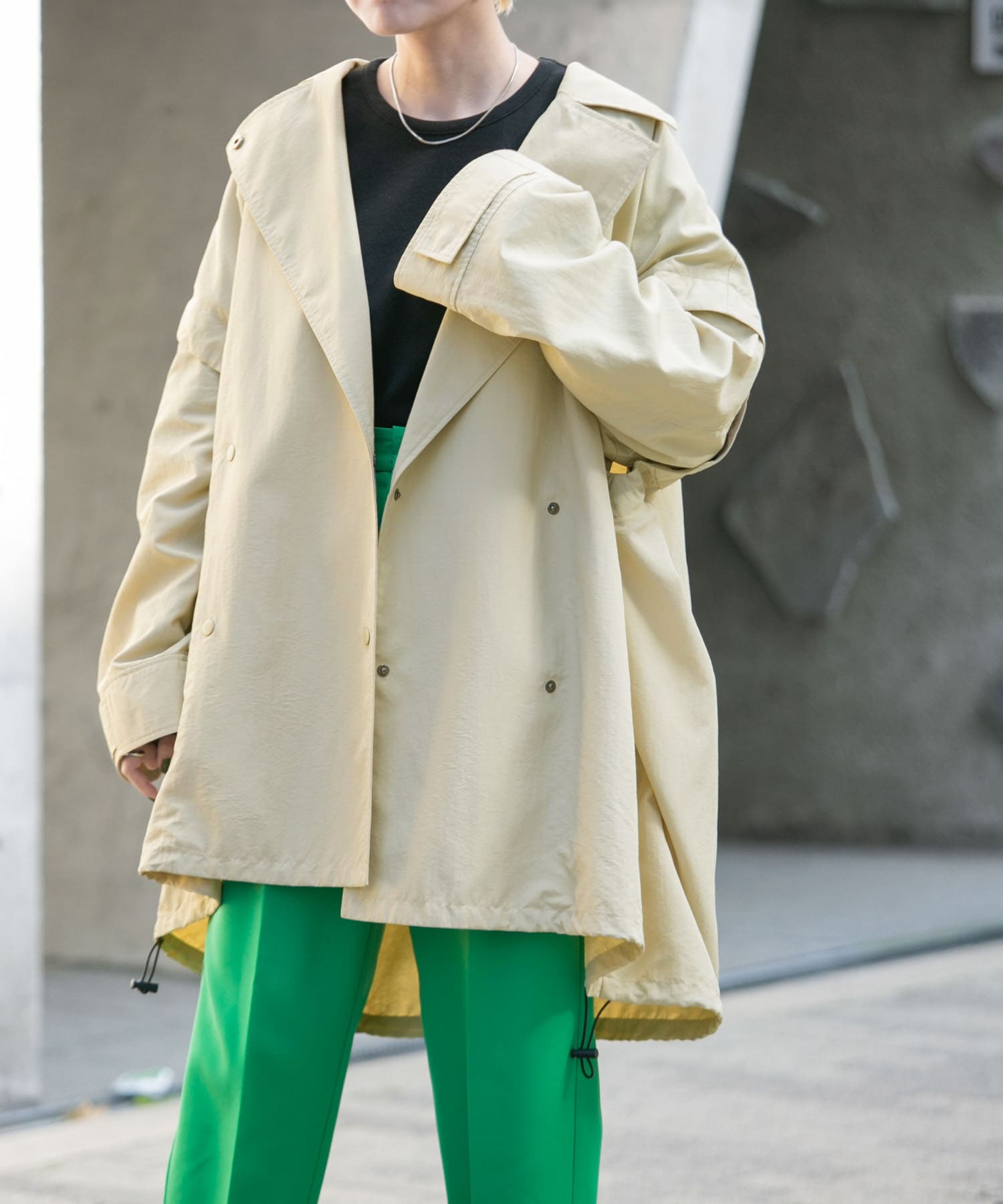 身長：157cm サイズ：one