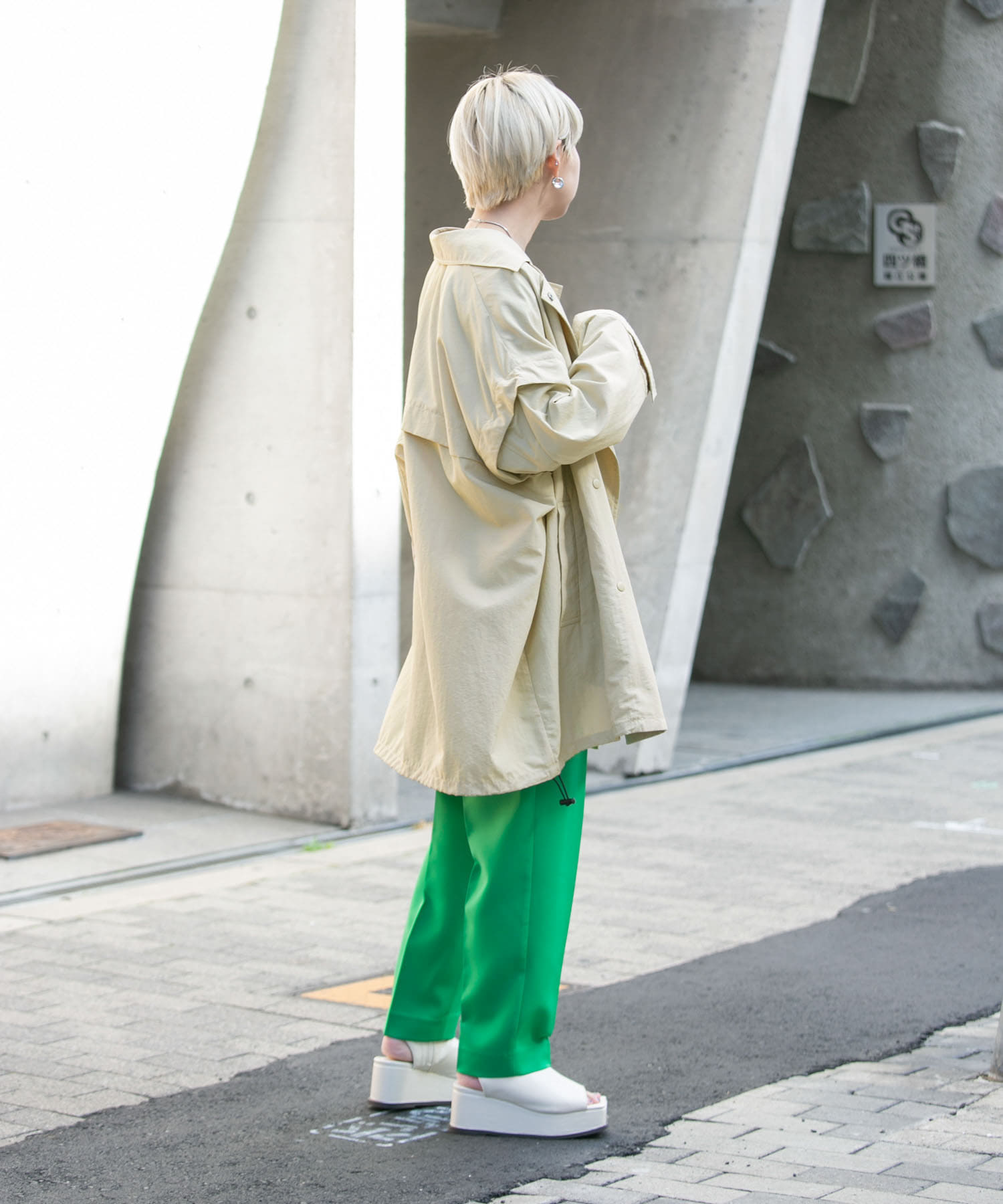 身長：157cm サイズ：one