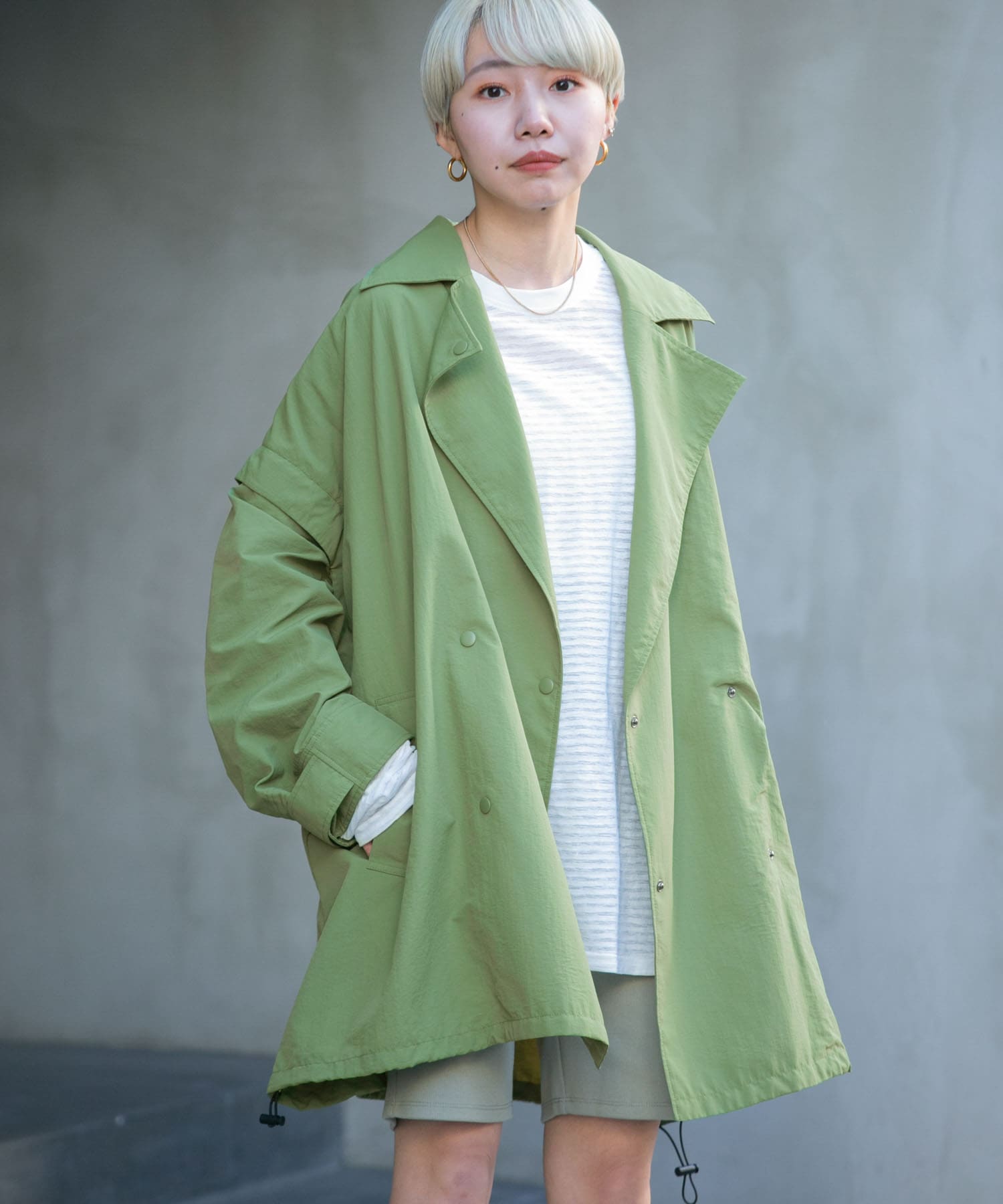 身長：157cm サイズ：one