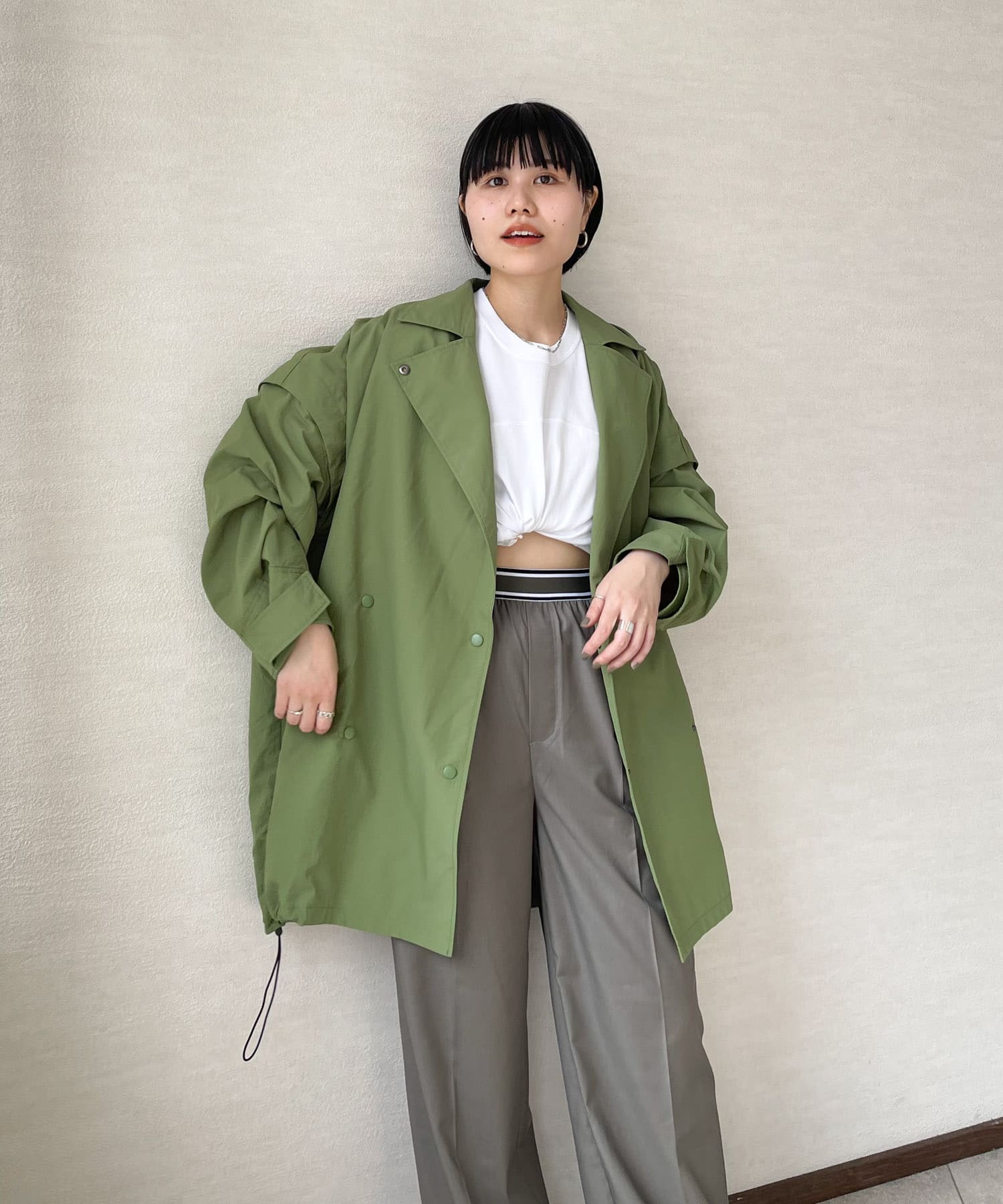 身長：159cm サイズ：one