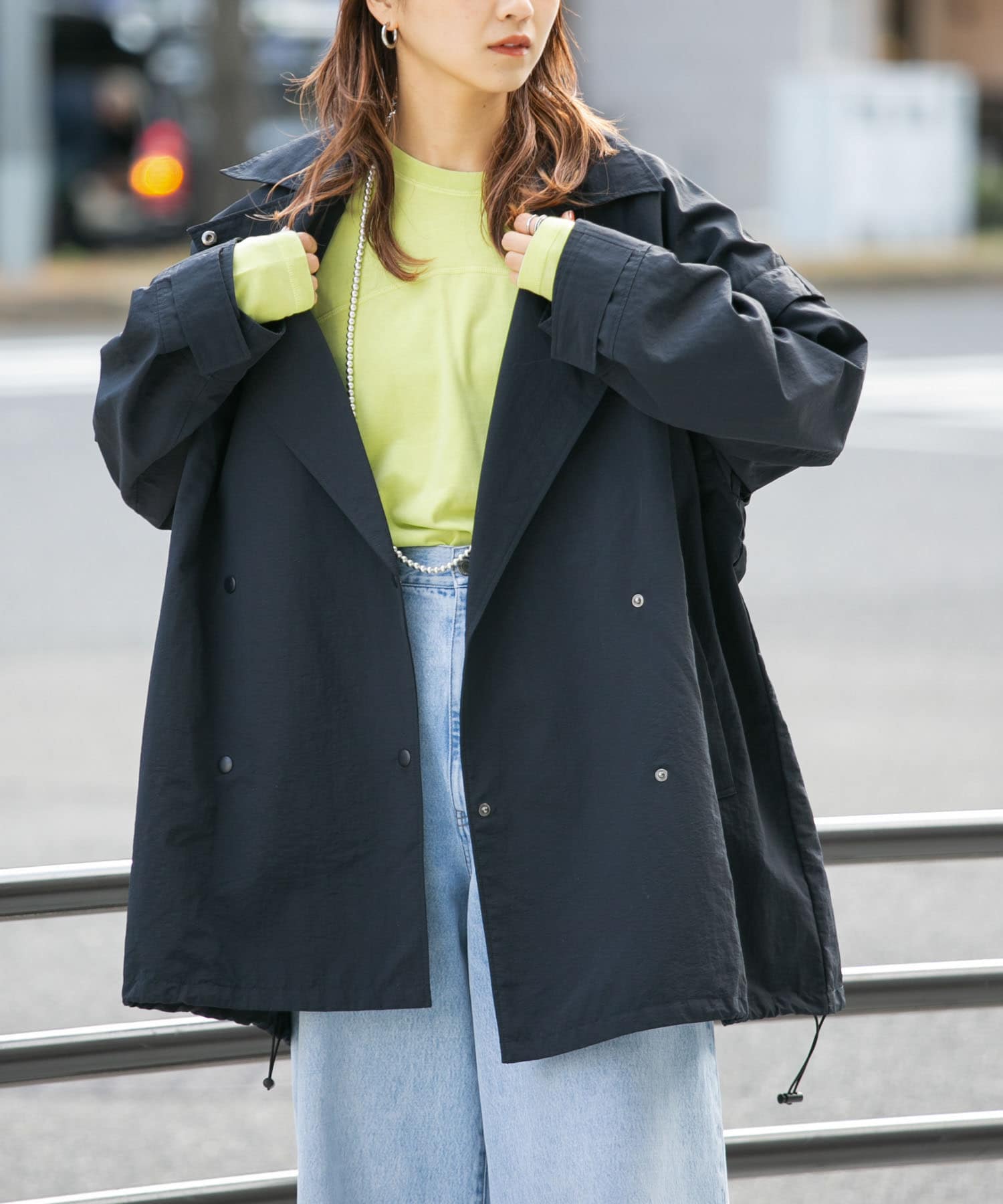 身長：165cm サイズ：one