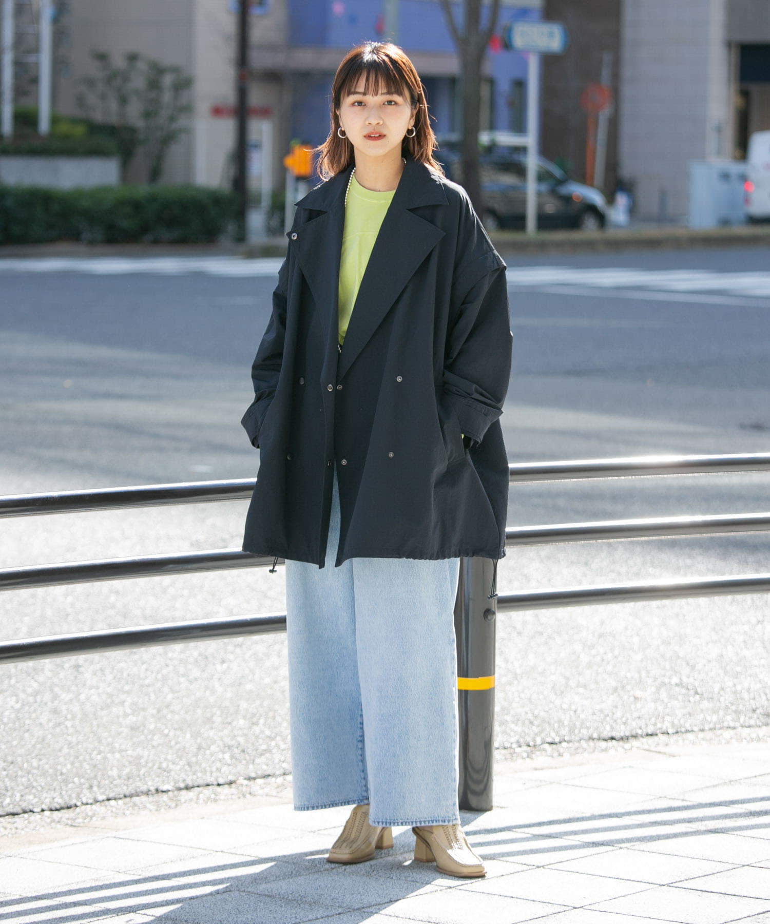 身長：165cm サイズ：one