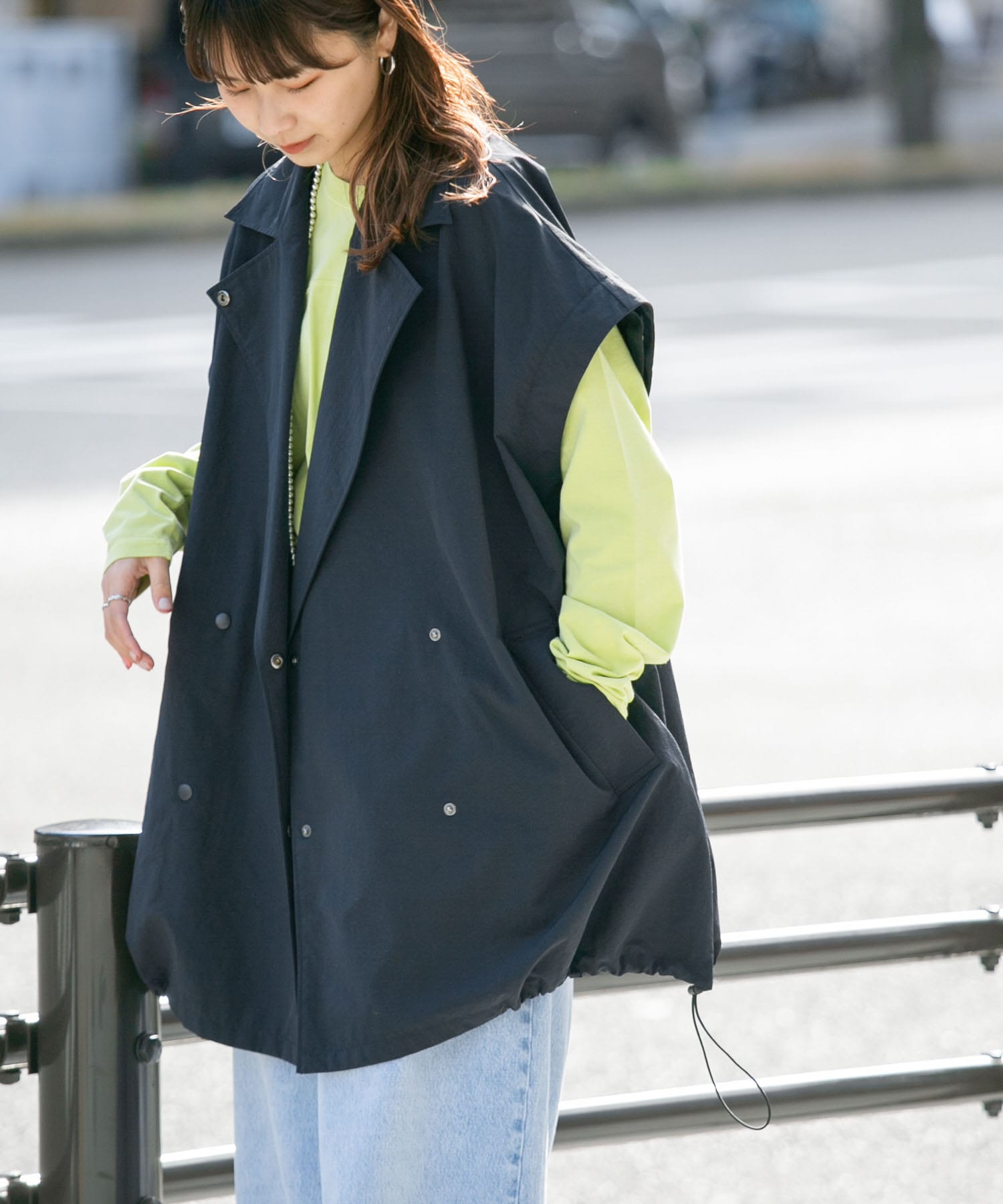 身長：165cm サイズ：one