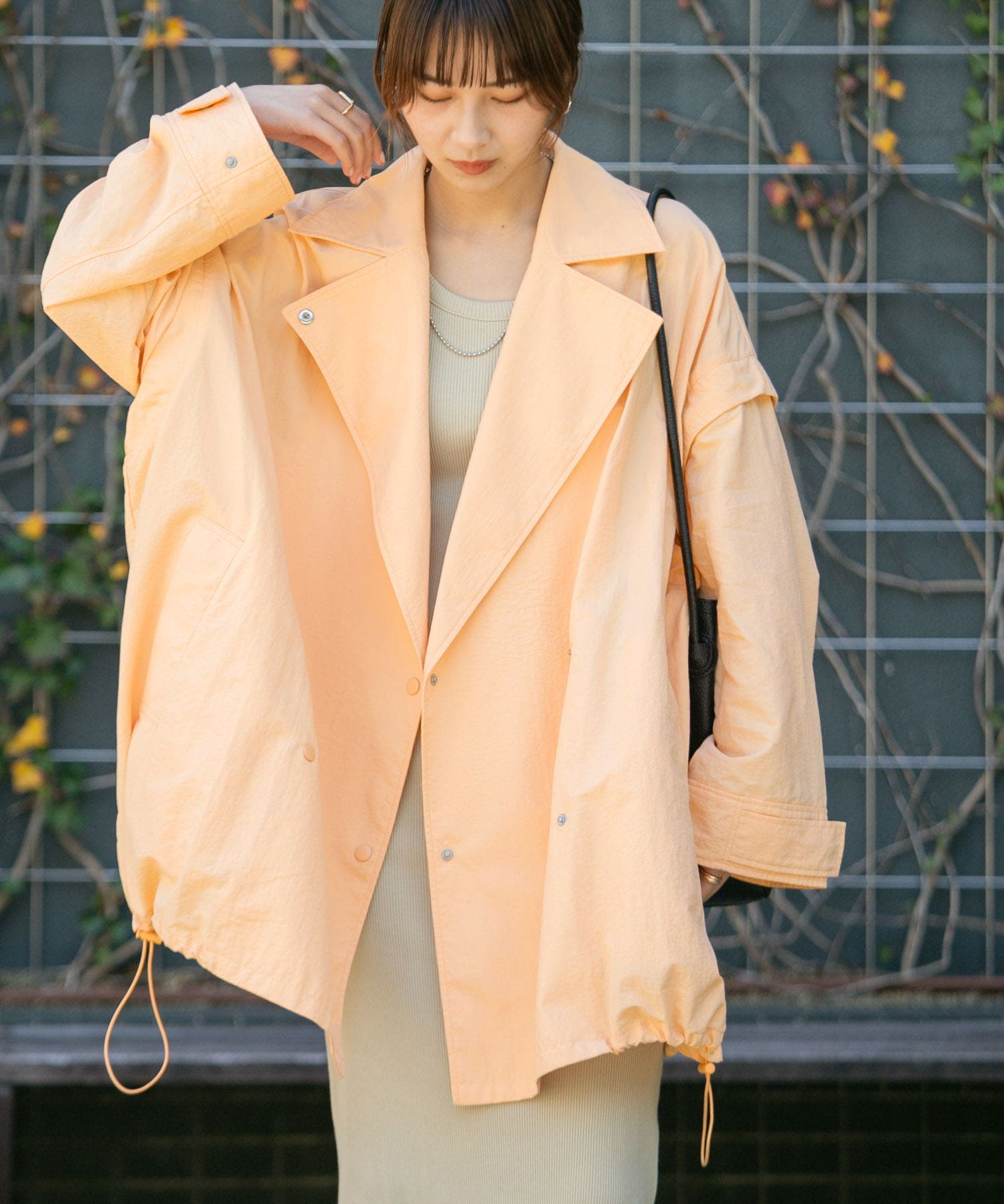 身長：157cm サイズ：one