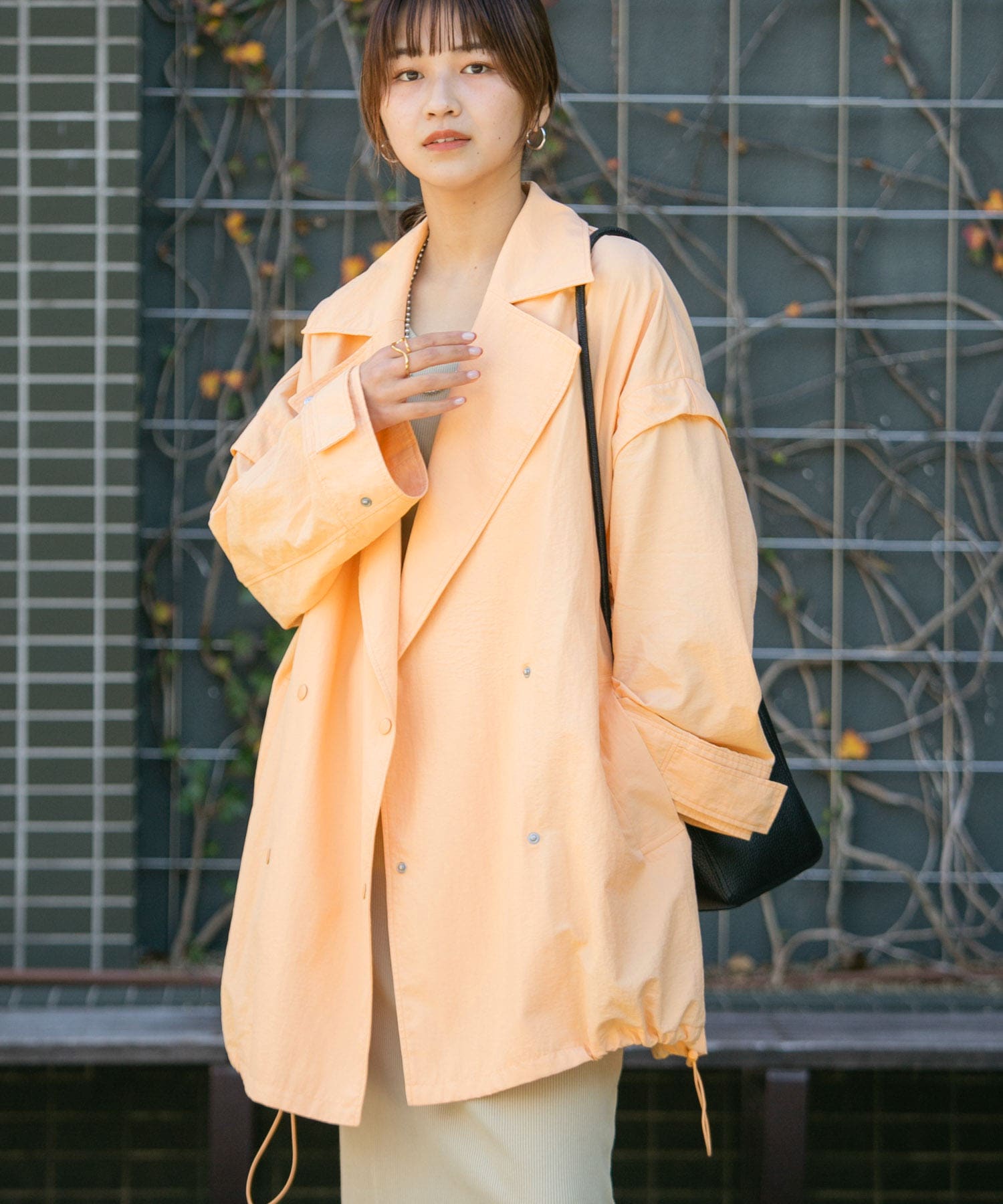 身長：157cm サイズ：one