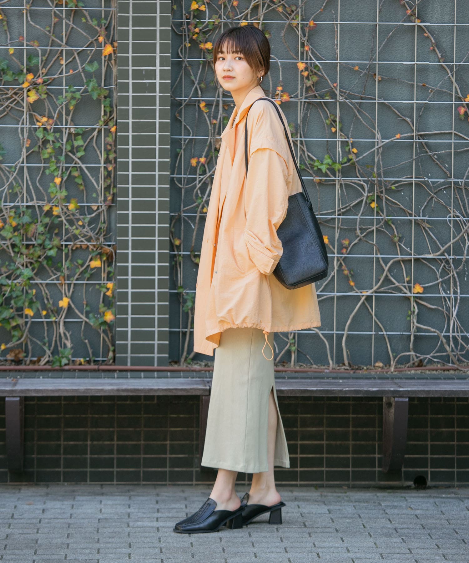 身長：157cm サイズ：one