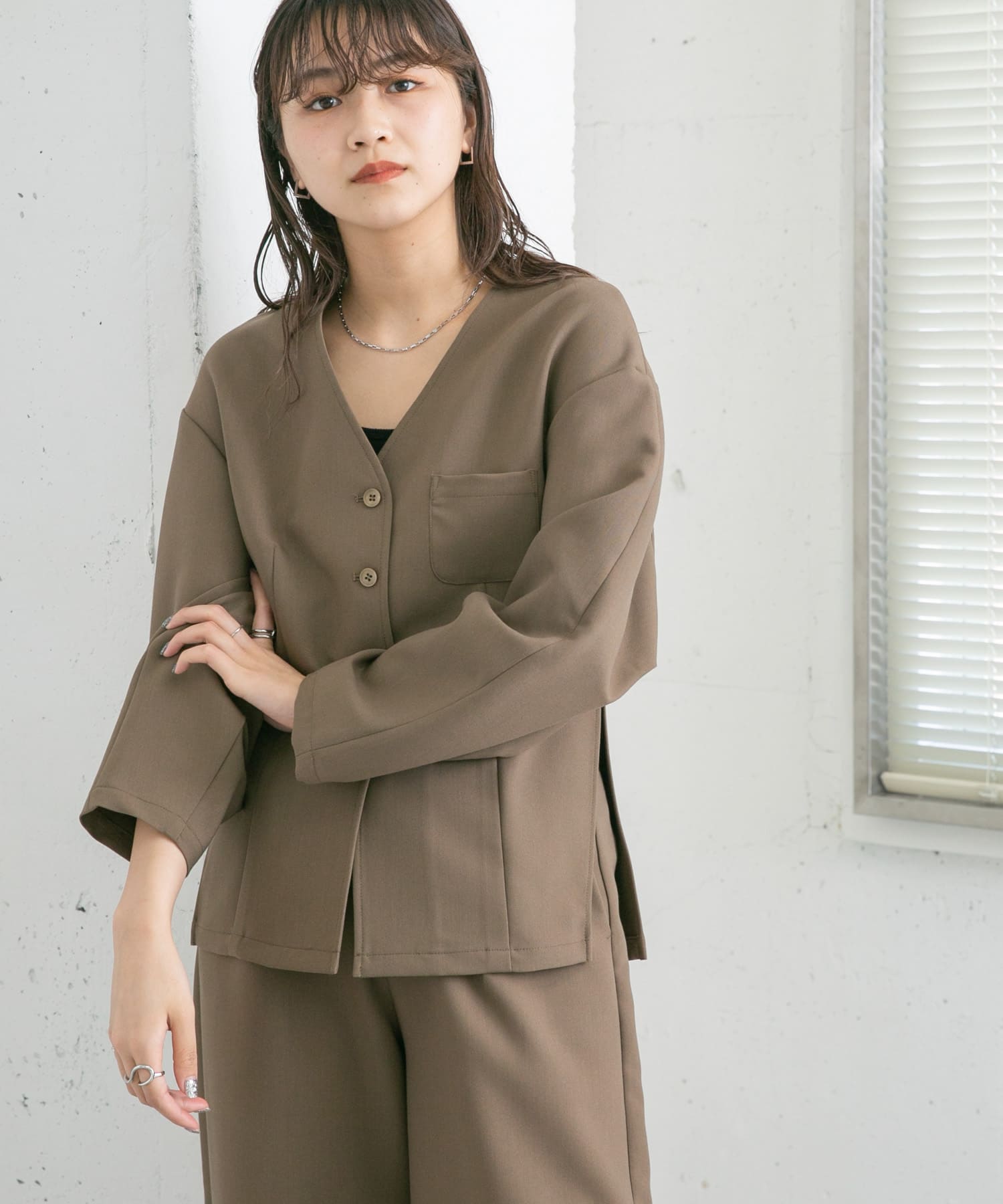 身長：165cm サイズ：one