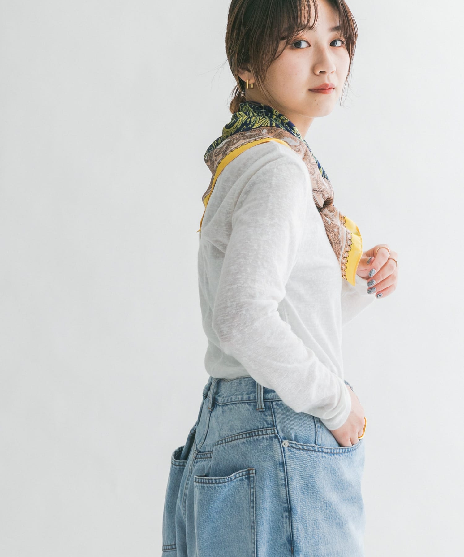 身長：165cm サイズ：one