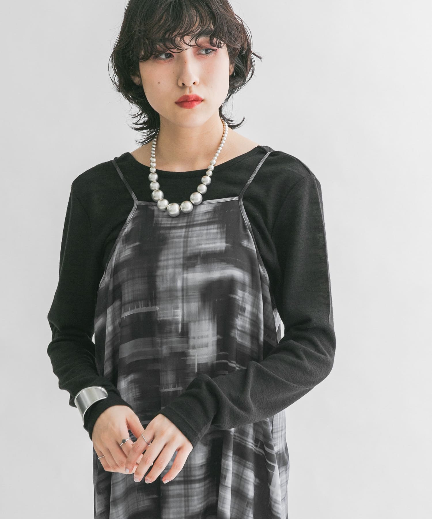 身長：160cm サイズ：one