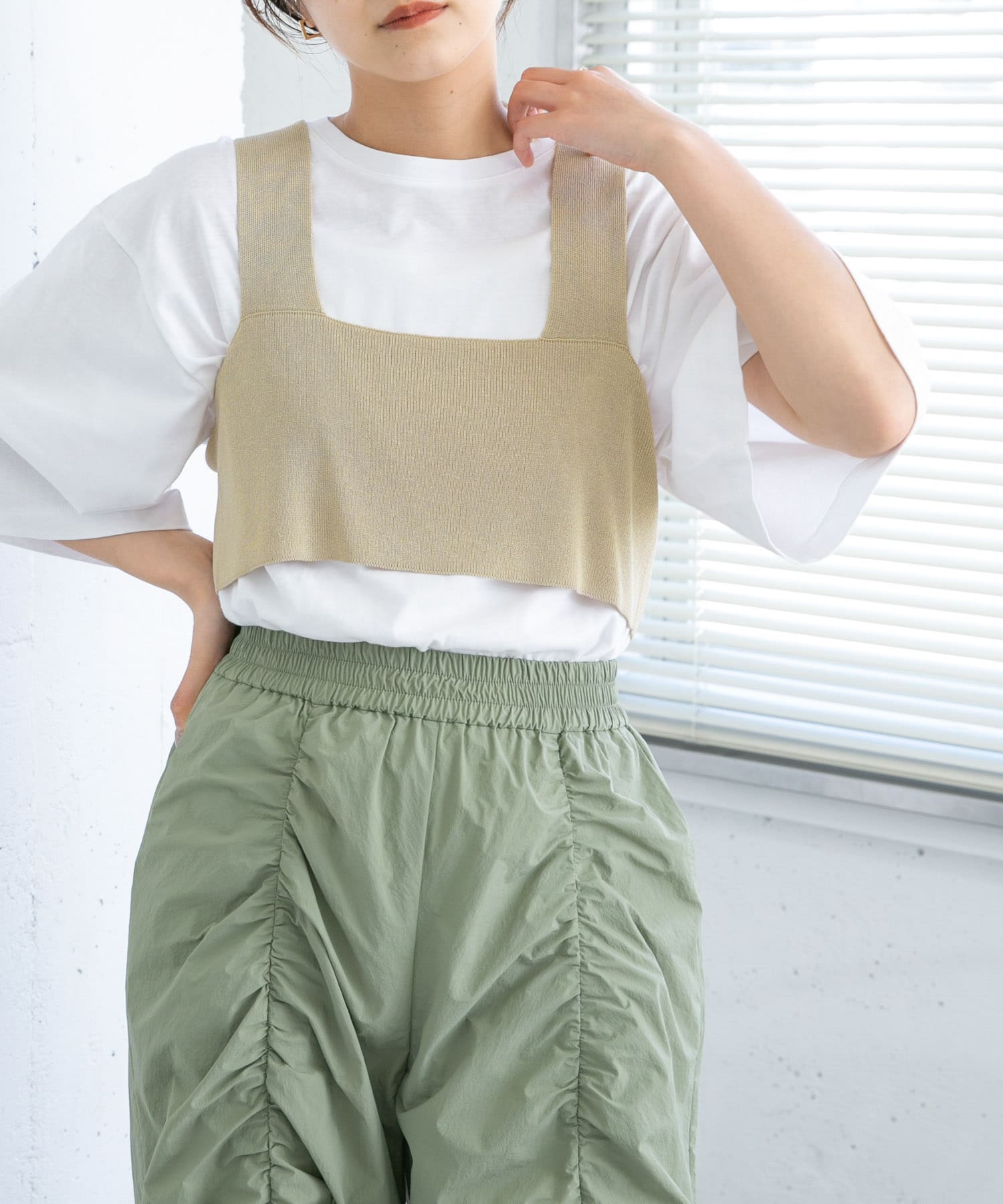 身長：165cm サイズ：one