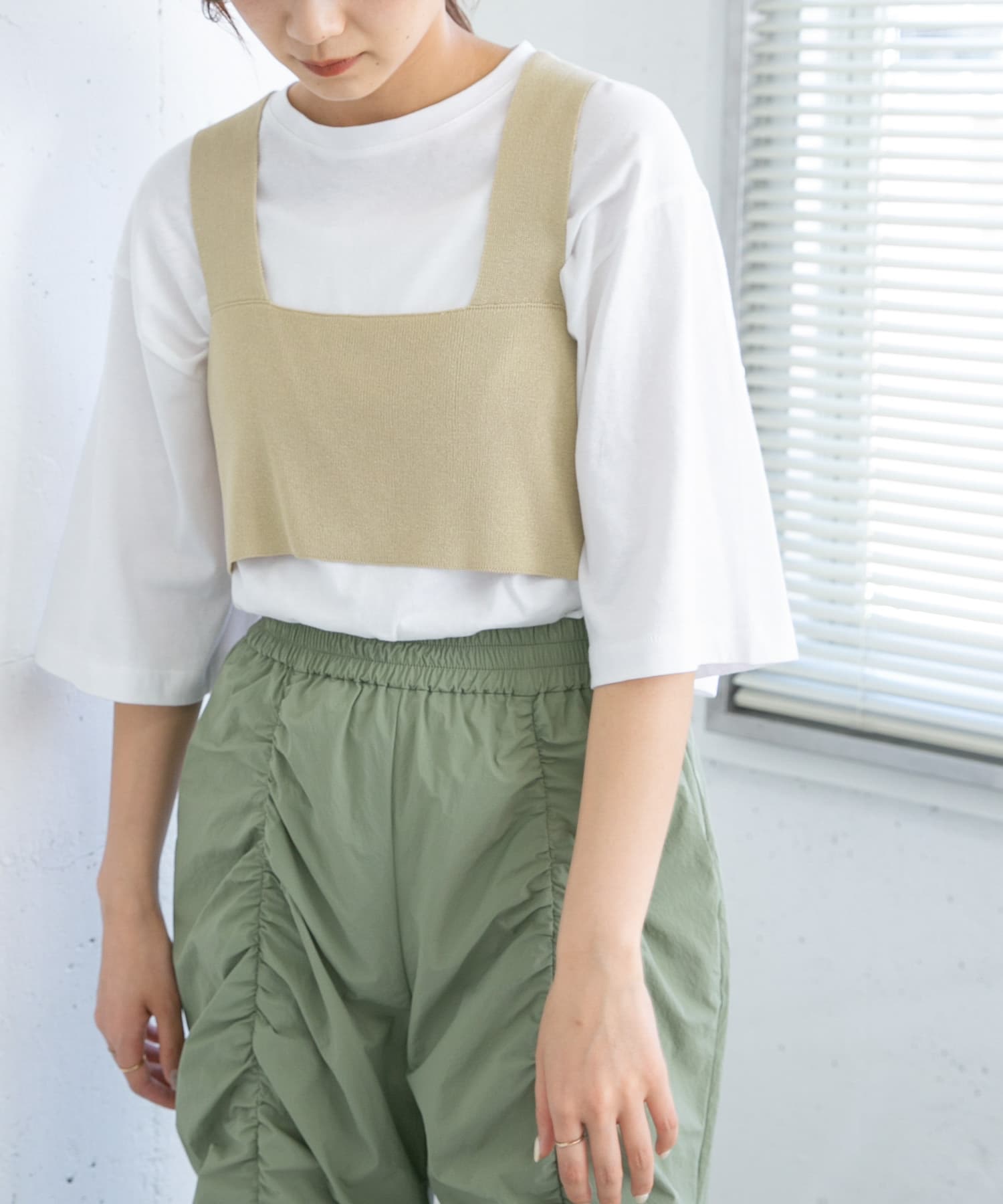 身長：165cm サイズ：one
