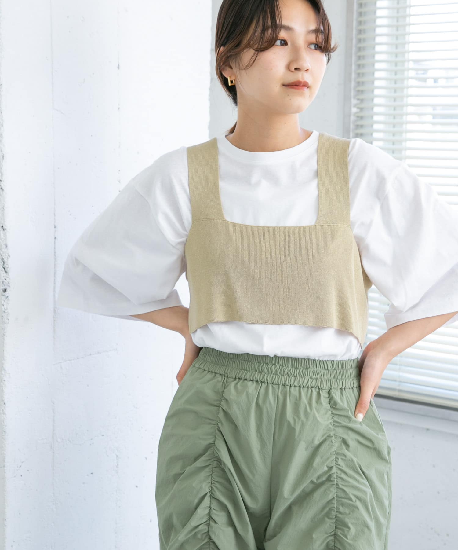 身長：165cm サイズ：one