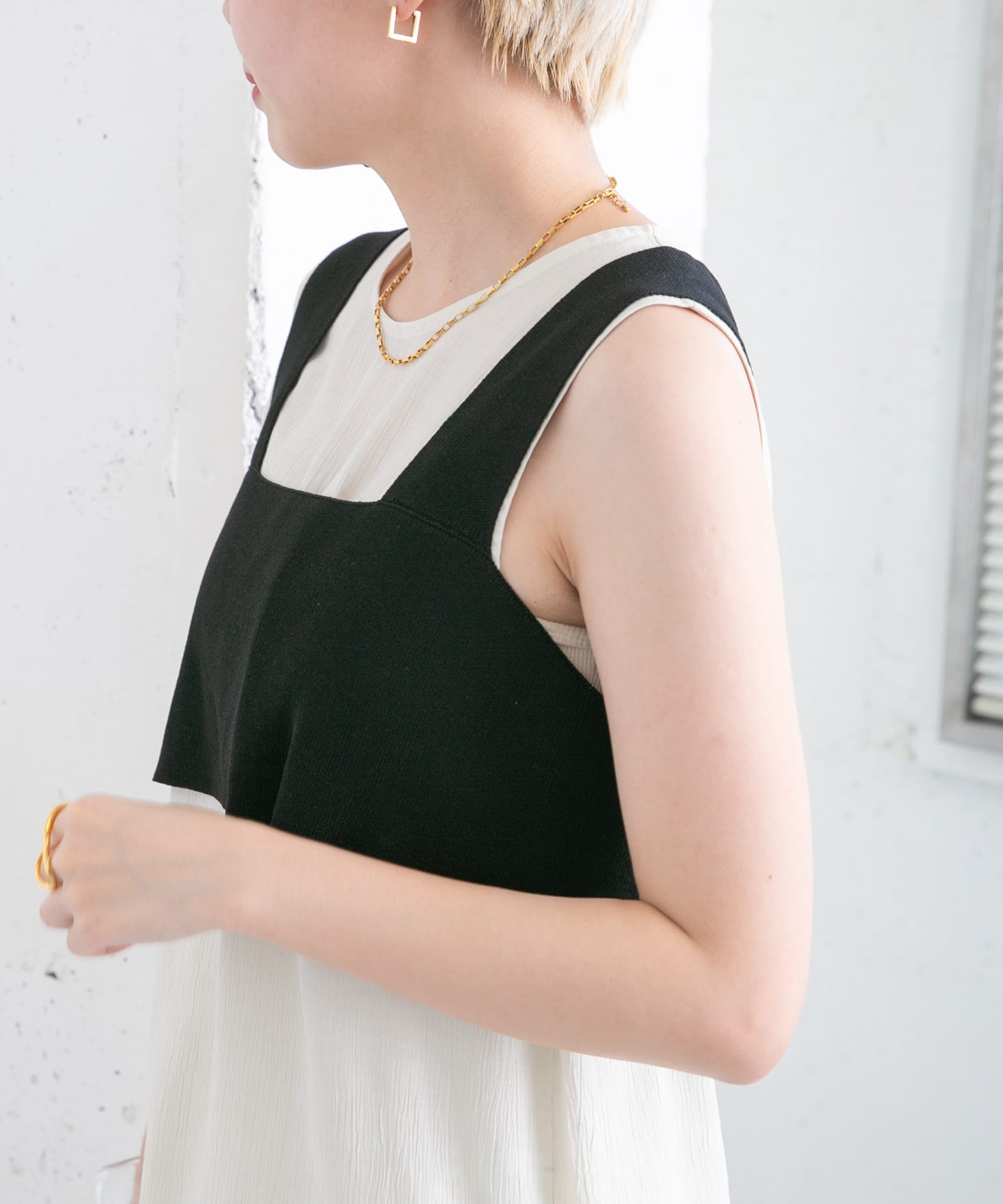身長：157cm サイズ：one