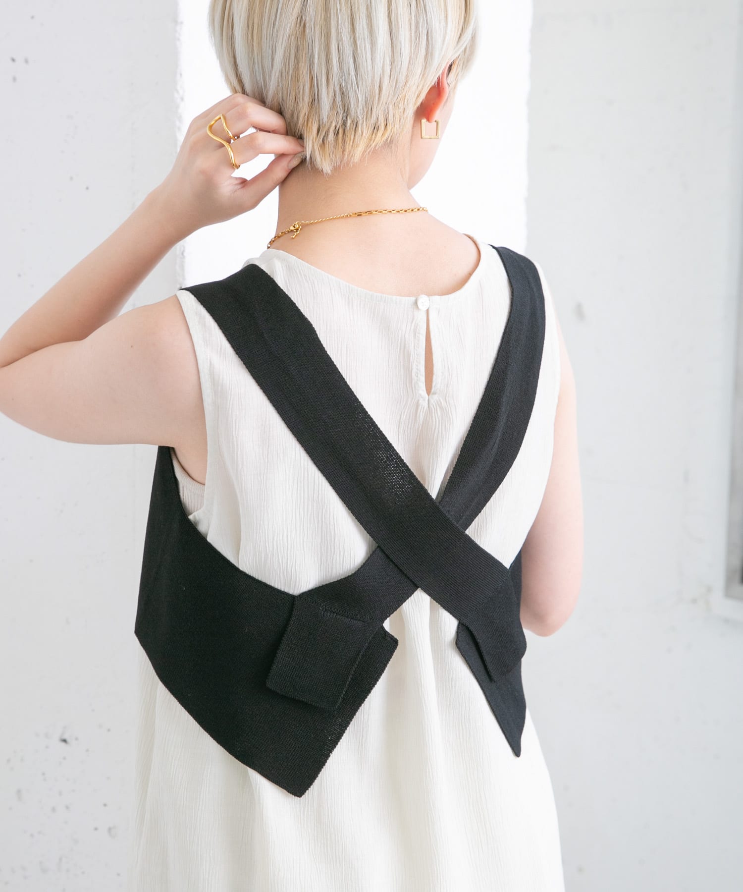 身長：157cm サイズ：one