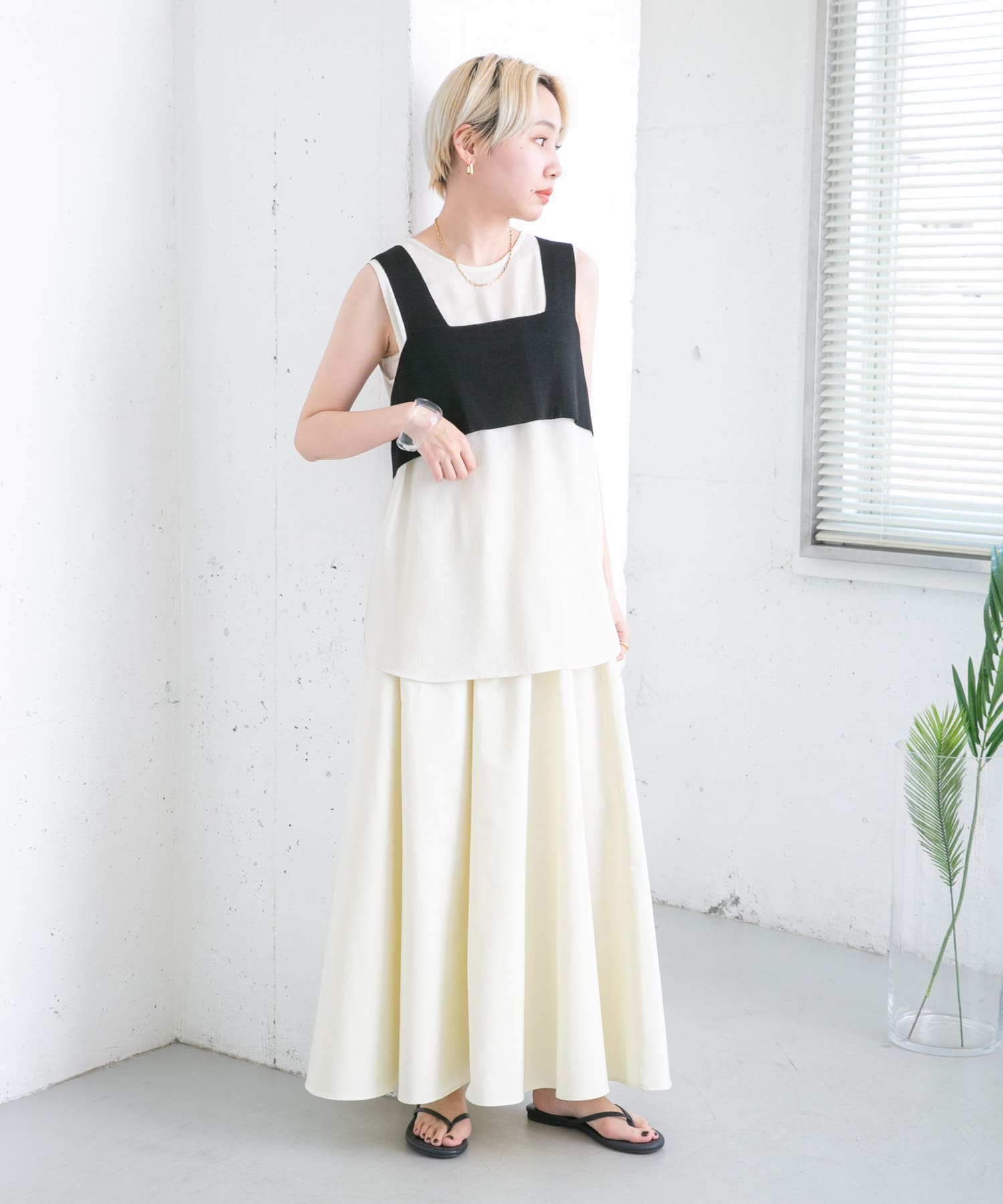 身長：157cm サイズ：one