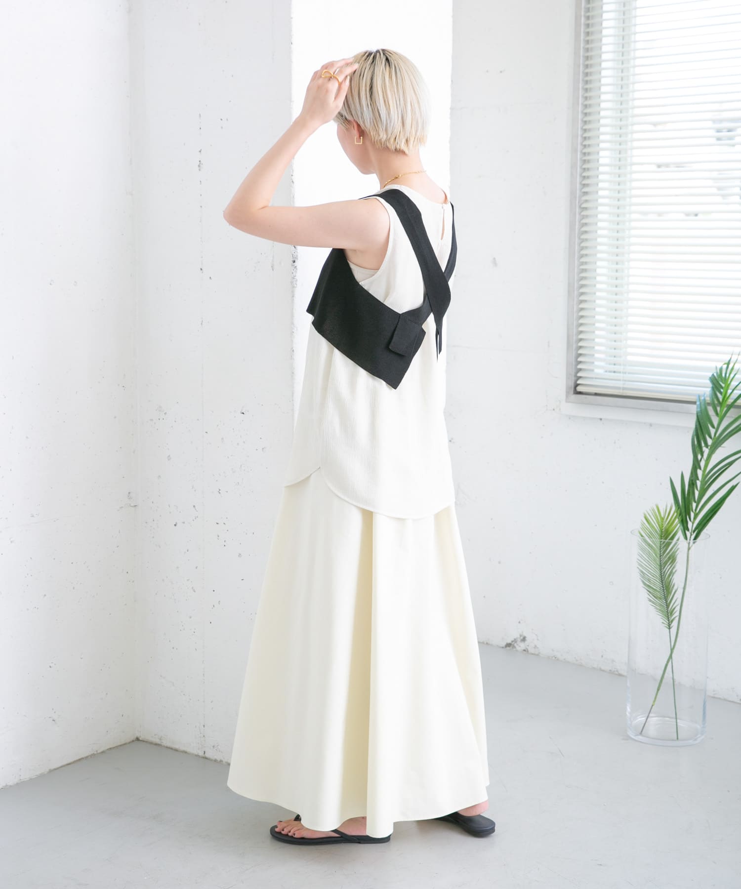 身長：157cm サイズ：one