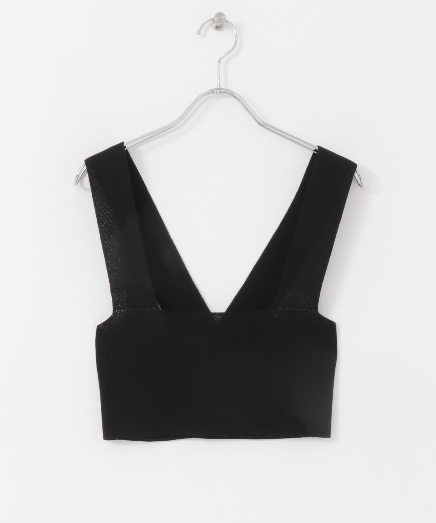 BACKクロスニットビスチェ BLACK one