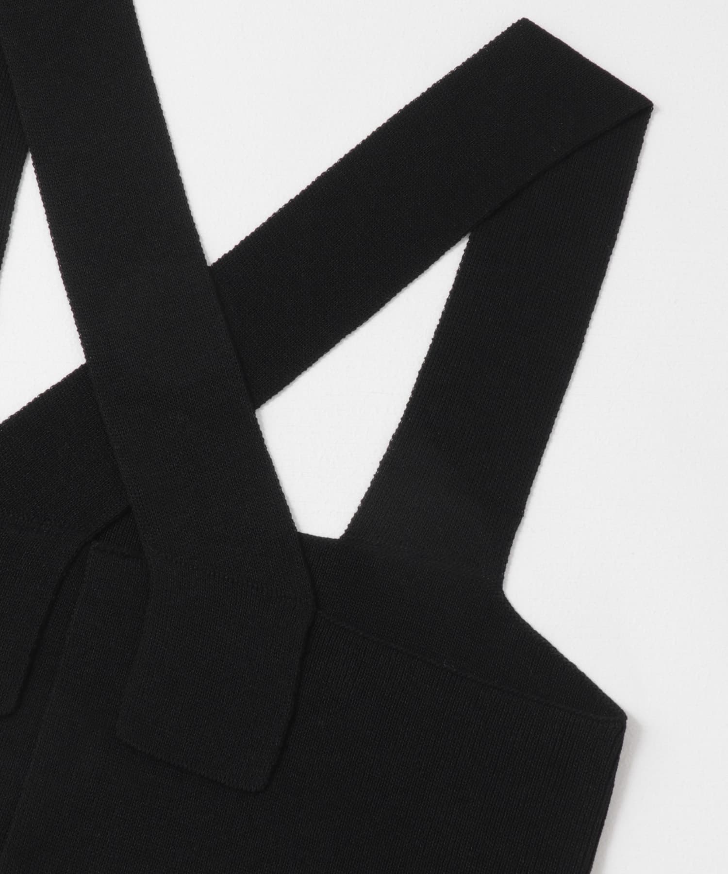 BACKクロスニットビスチェ BLACK one