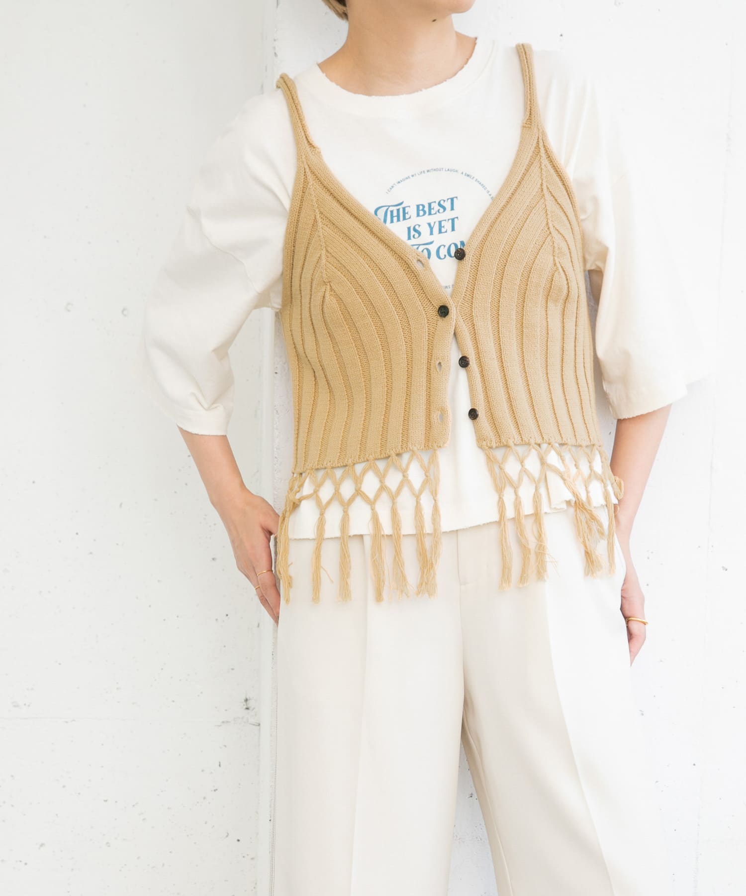 身長：157cm サイズ：one