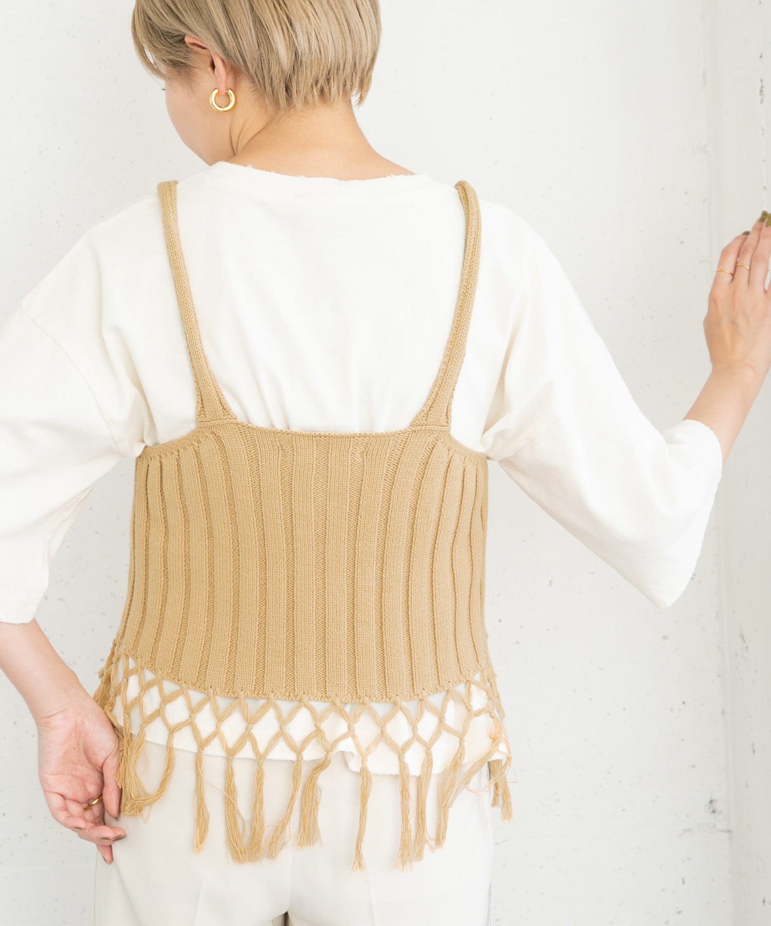 身長：157cm サイズ：one