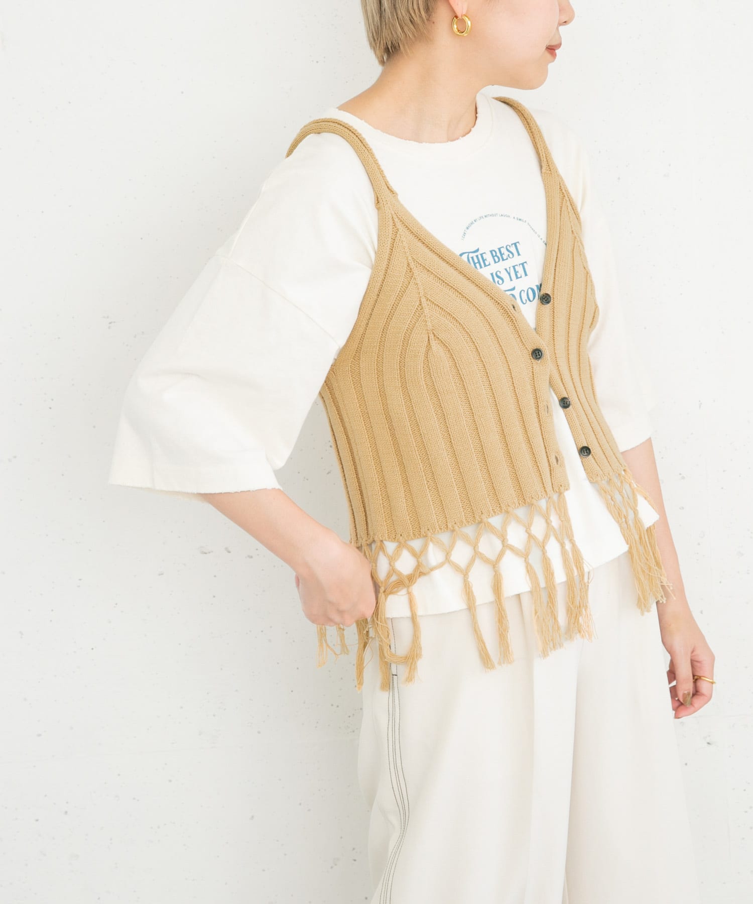 身長：157cm サイズ：one