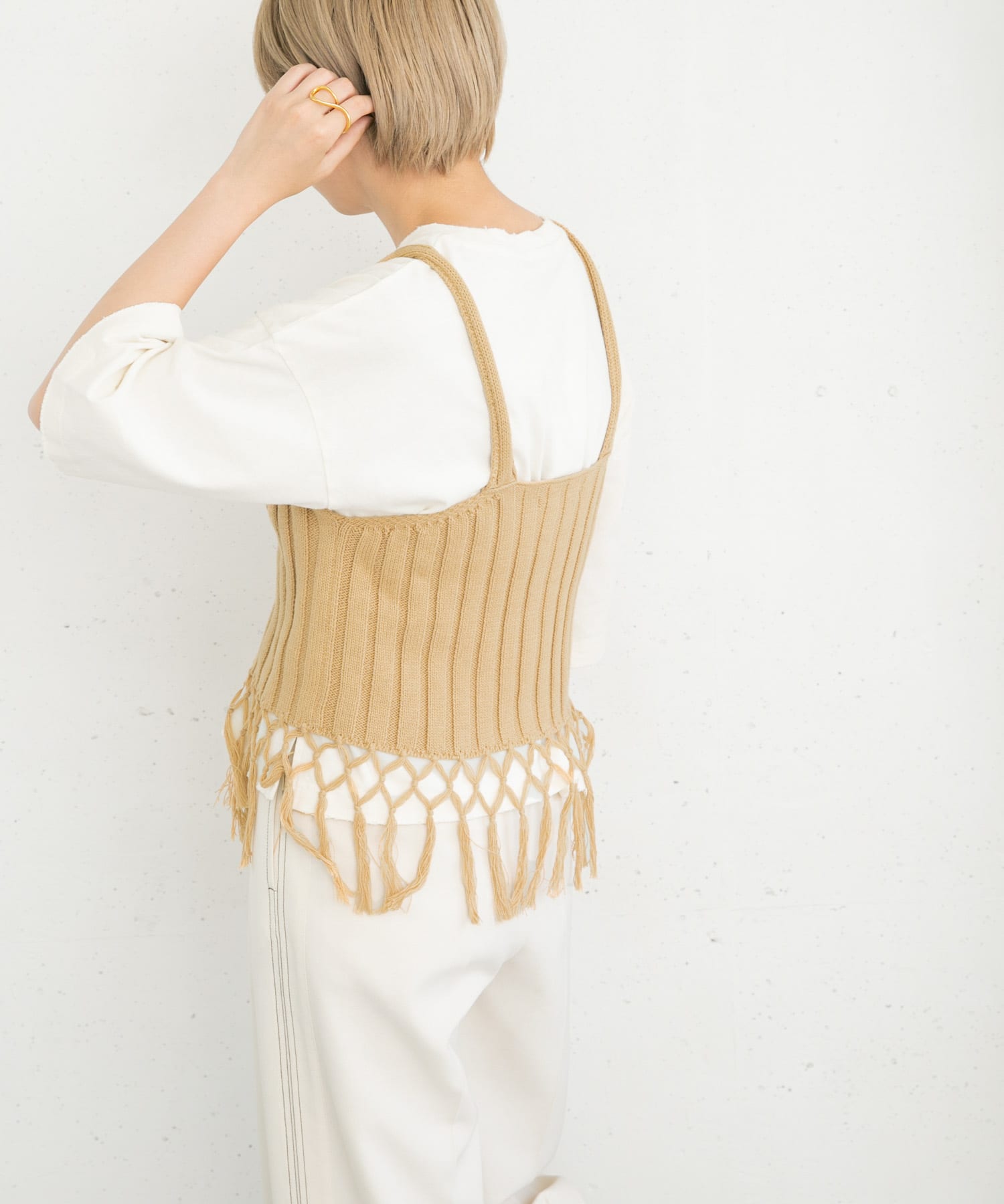 身長：157cm サイズ：one