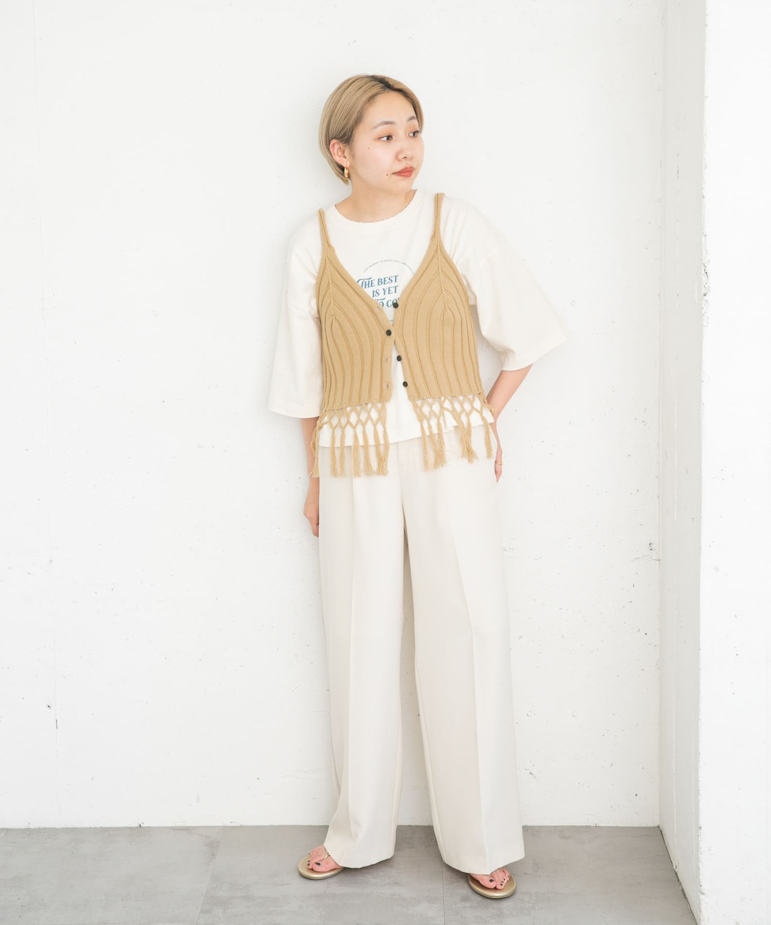 身長：157cm サイズ：one