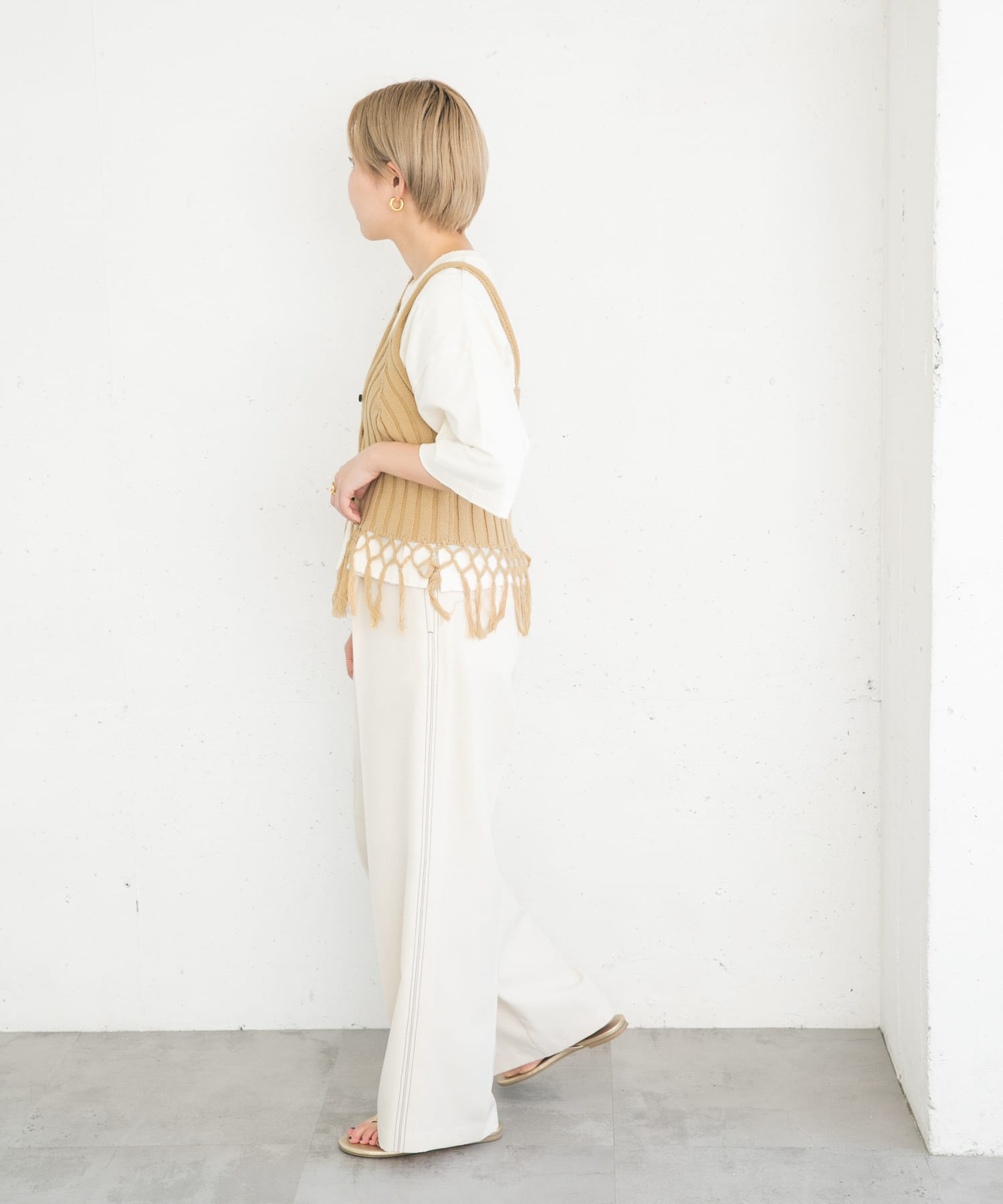 身長：157cm サイズ：one