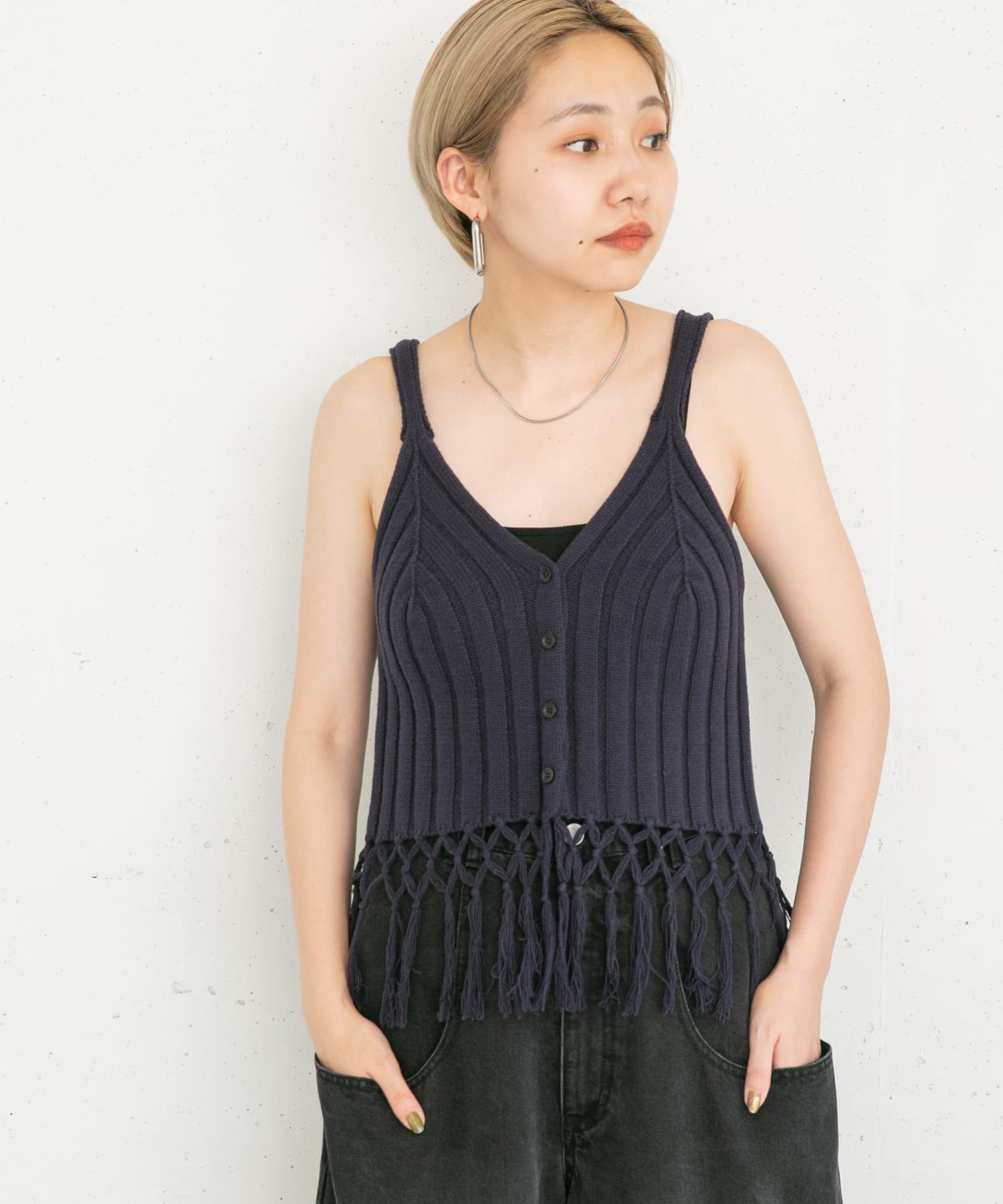 身長：157cm サイズ：one