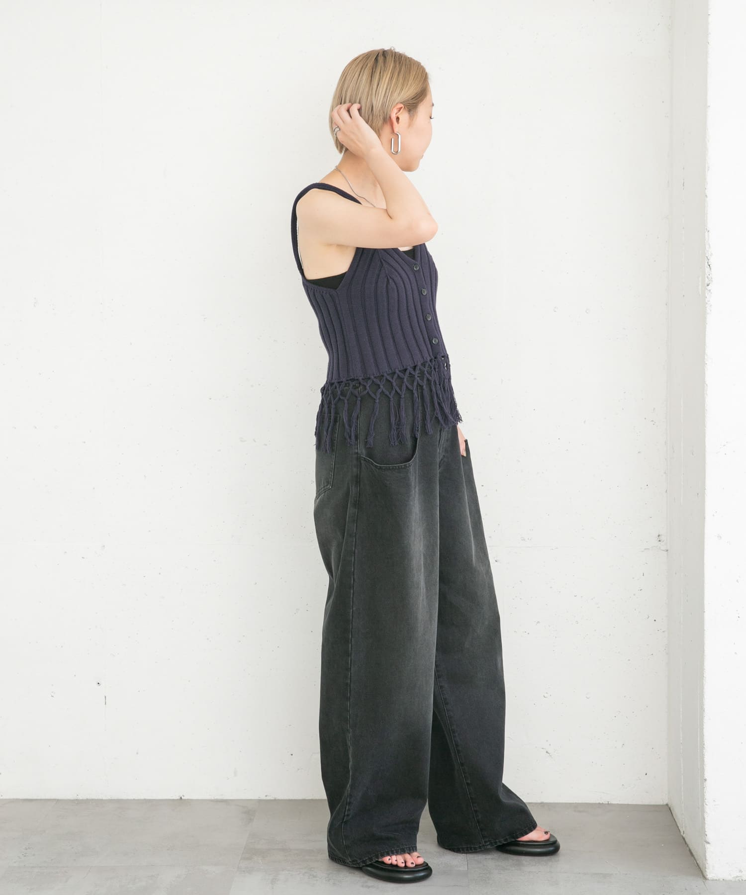 身長：157cm サイズ：one