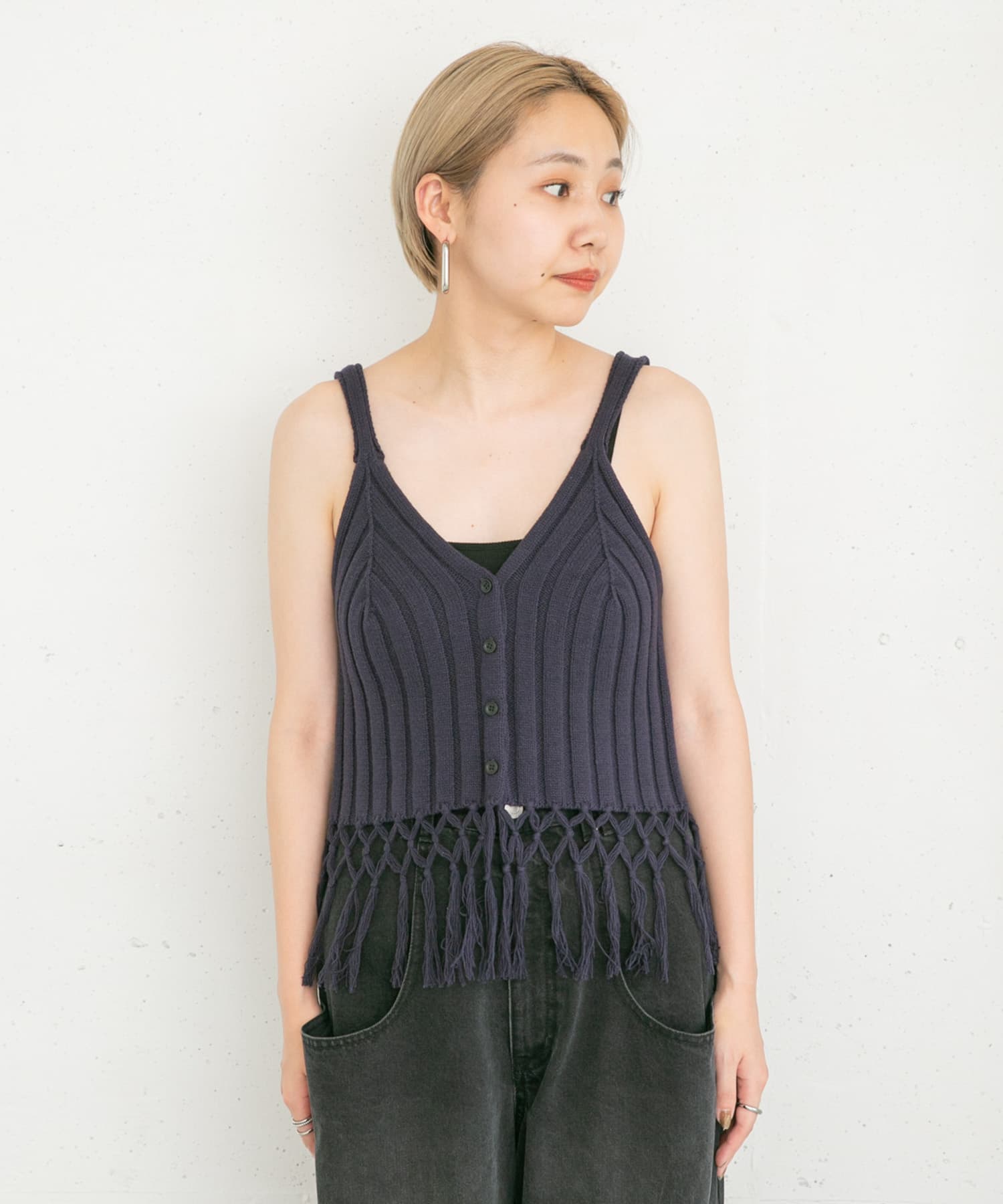 身長：157cm サイズ：one